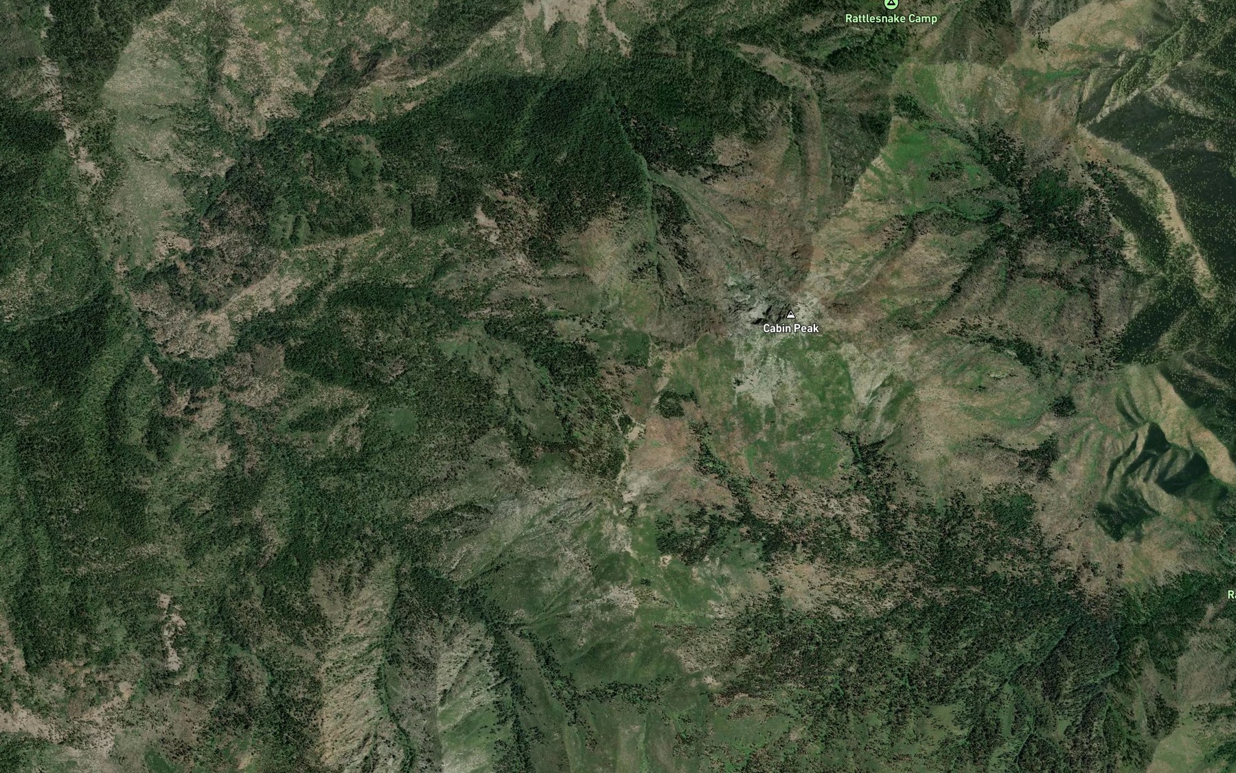 Satellite map of the Marble Springs