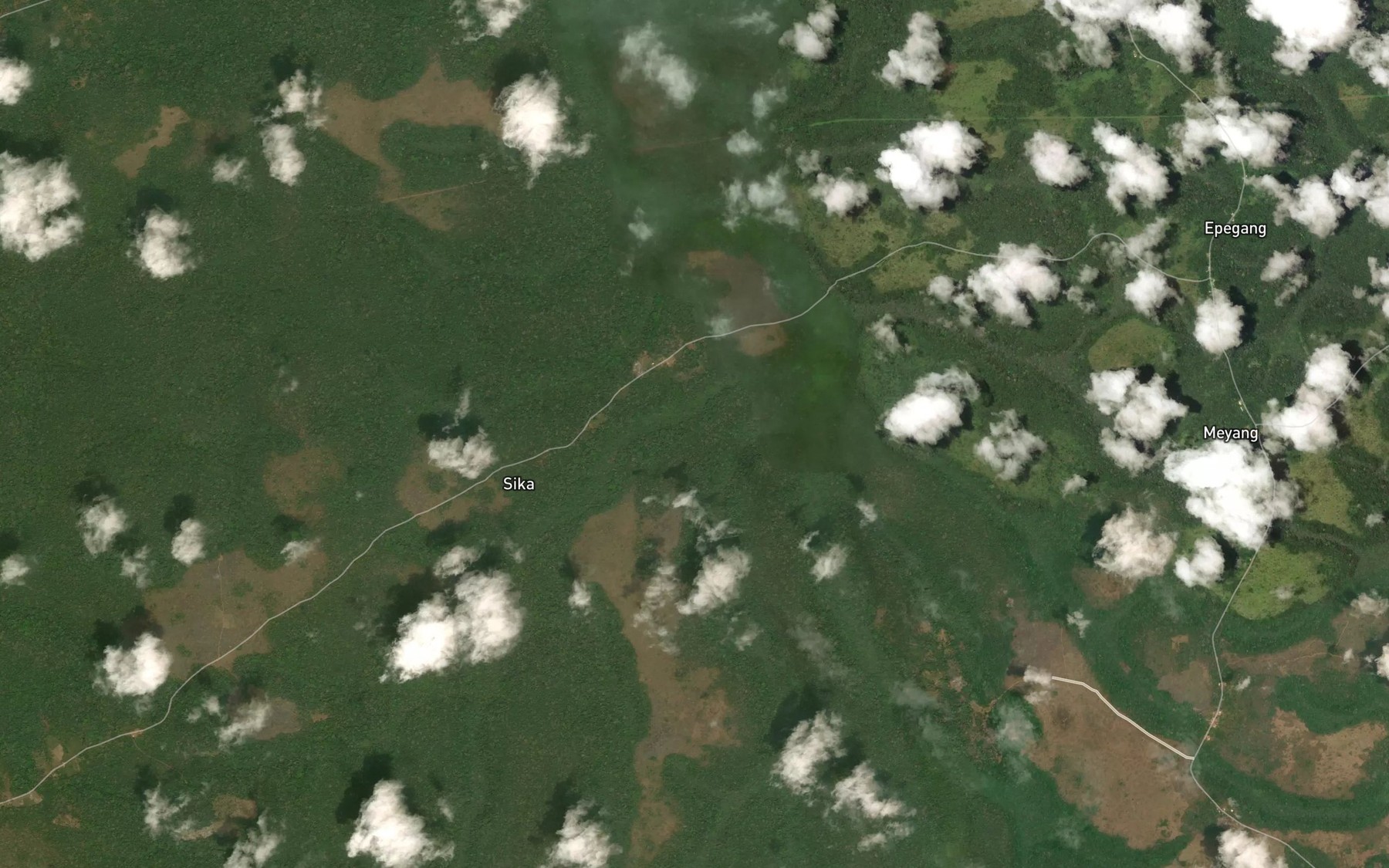 Satellite map of the Ndourou