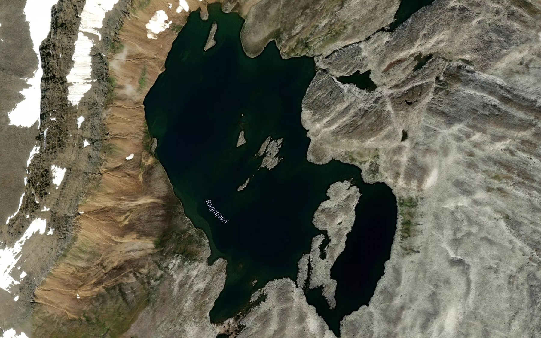 Satellite map of the Ragatjavri