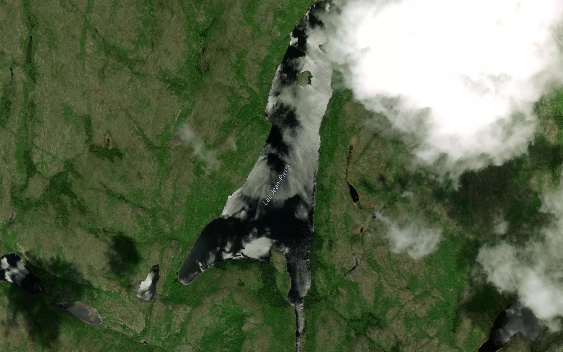 Satellite map of the Lac Jean-Pierre