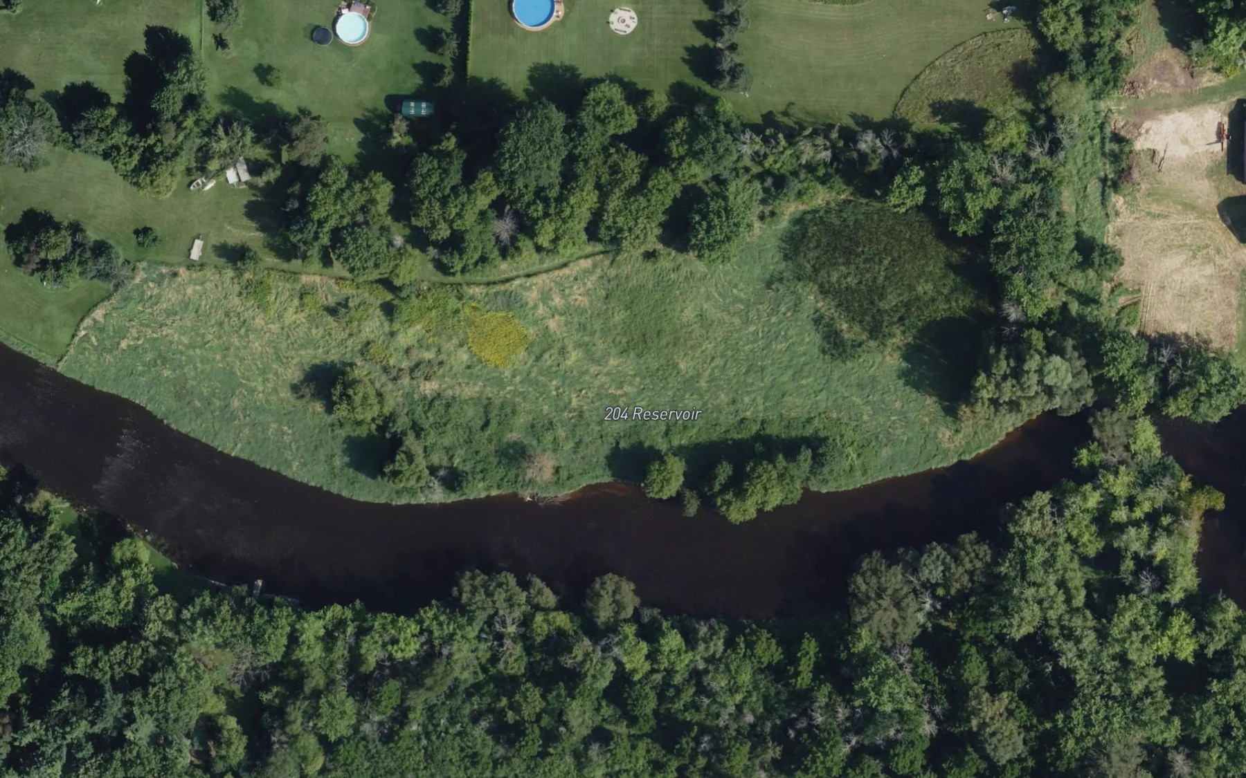 Satellite map of the 204 Reservoir