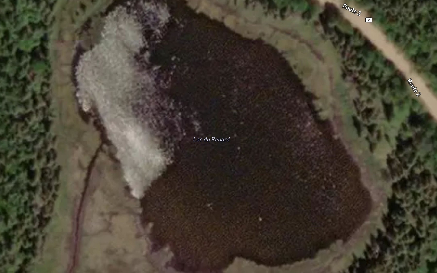 Satellite map of the Lac du Renard