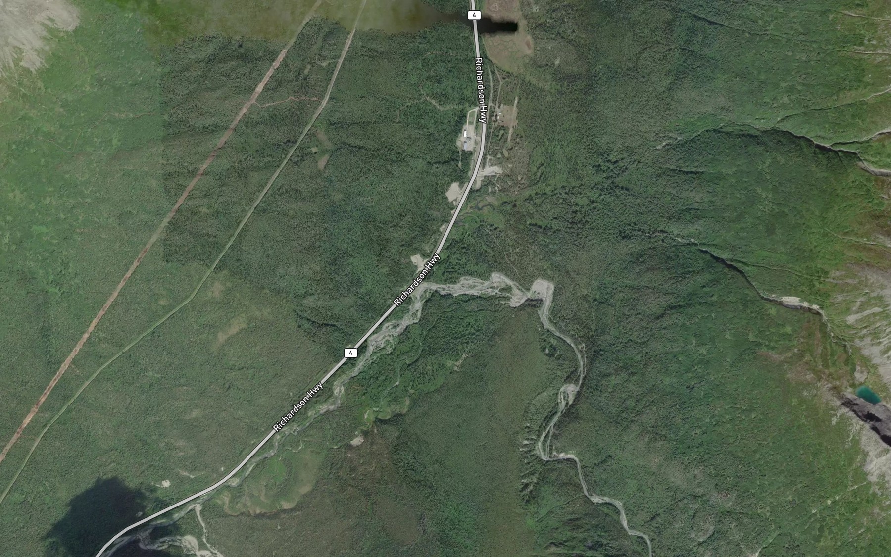 Satellite map of the Mosquito Creek
