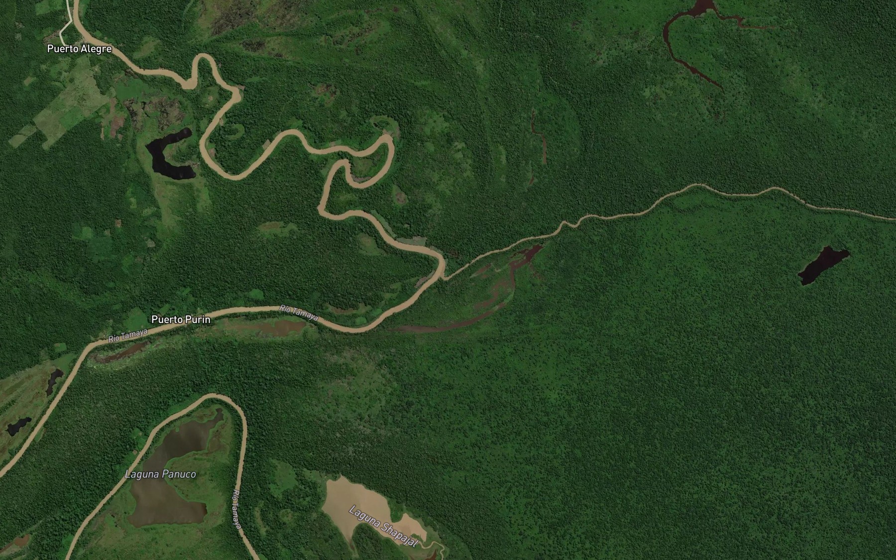 Satellite map of the Rio Inamapuya