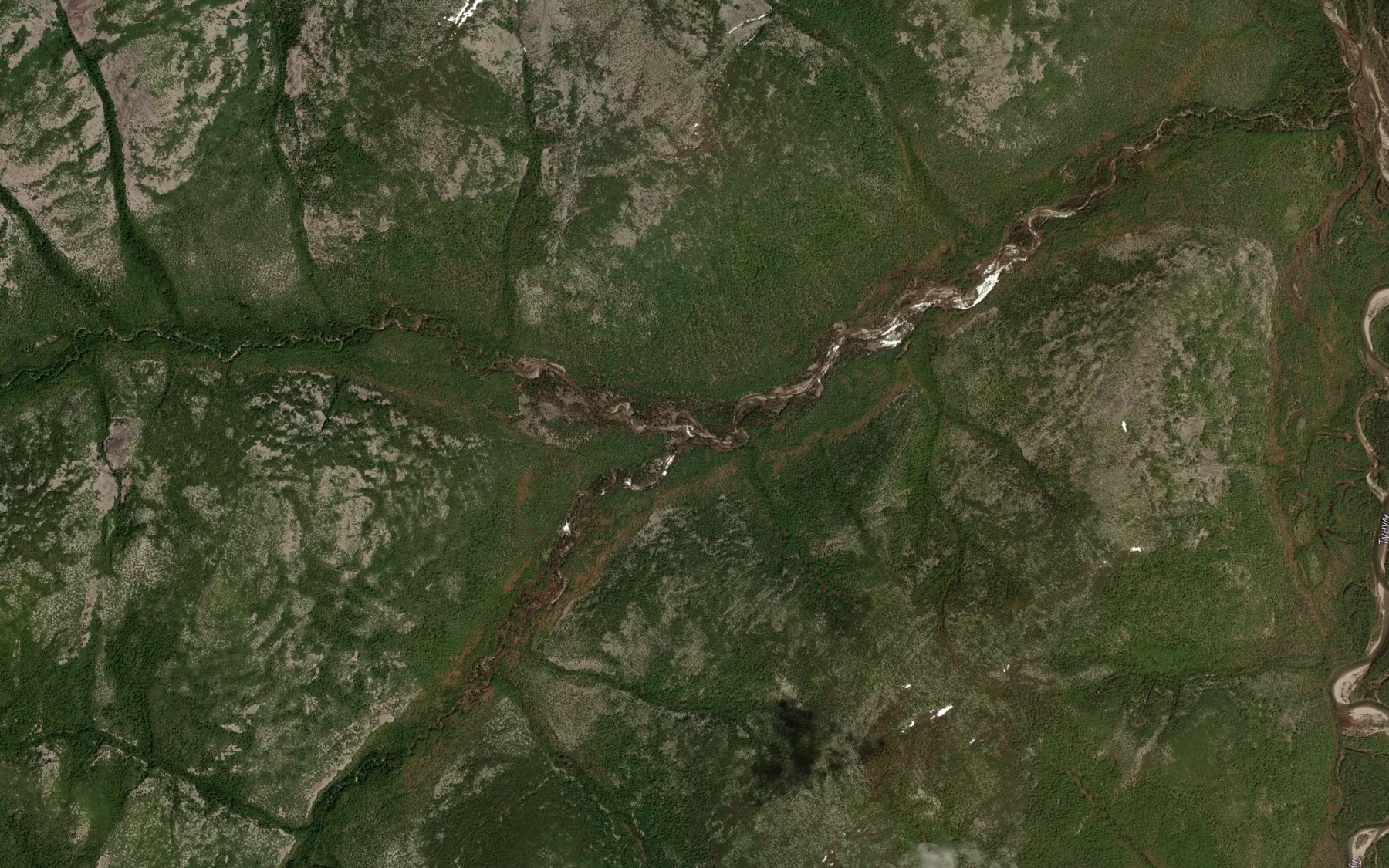 Satellite map of the Kholodnyy