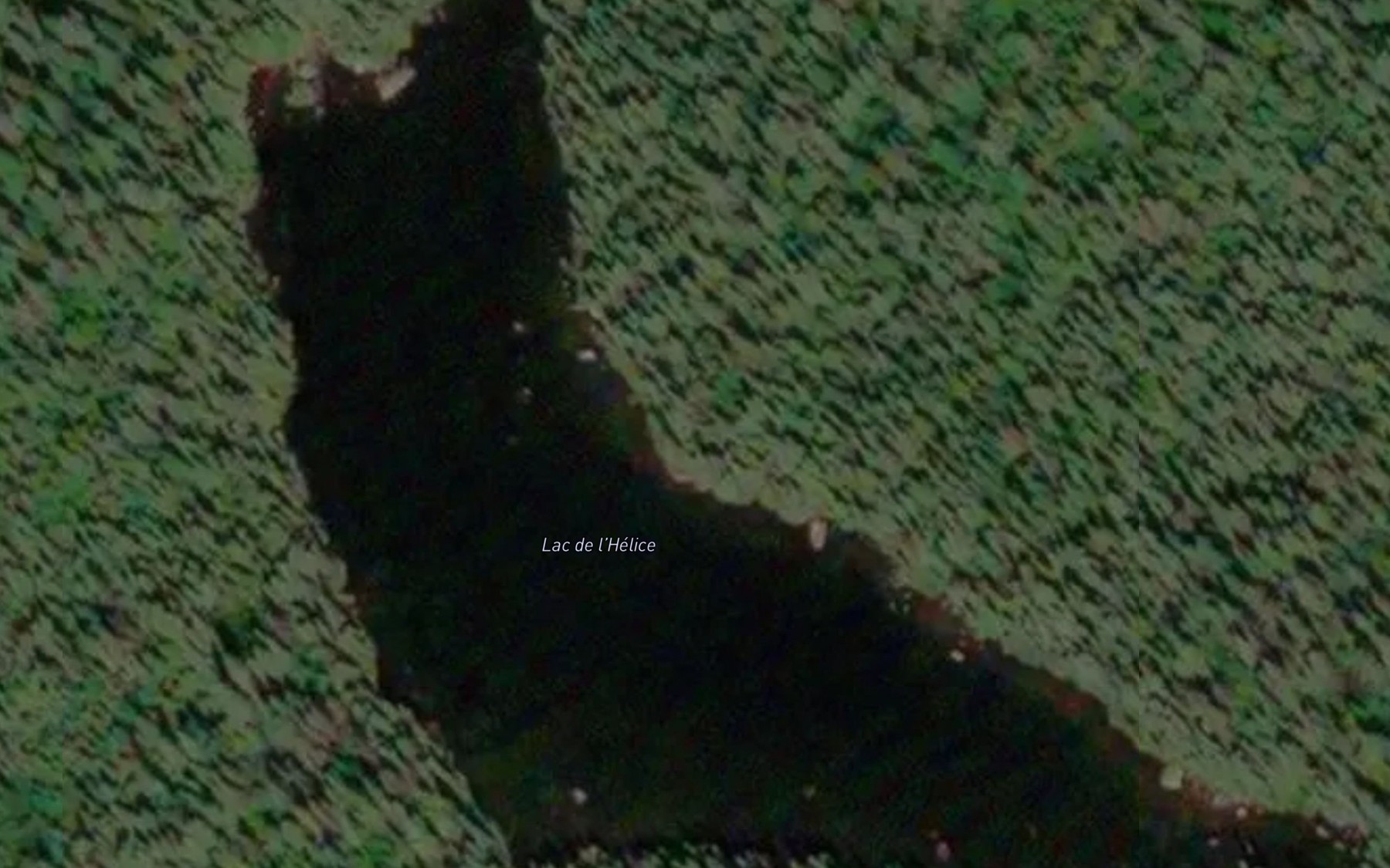 Satellite map of the Lac de l'Helice