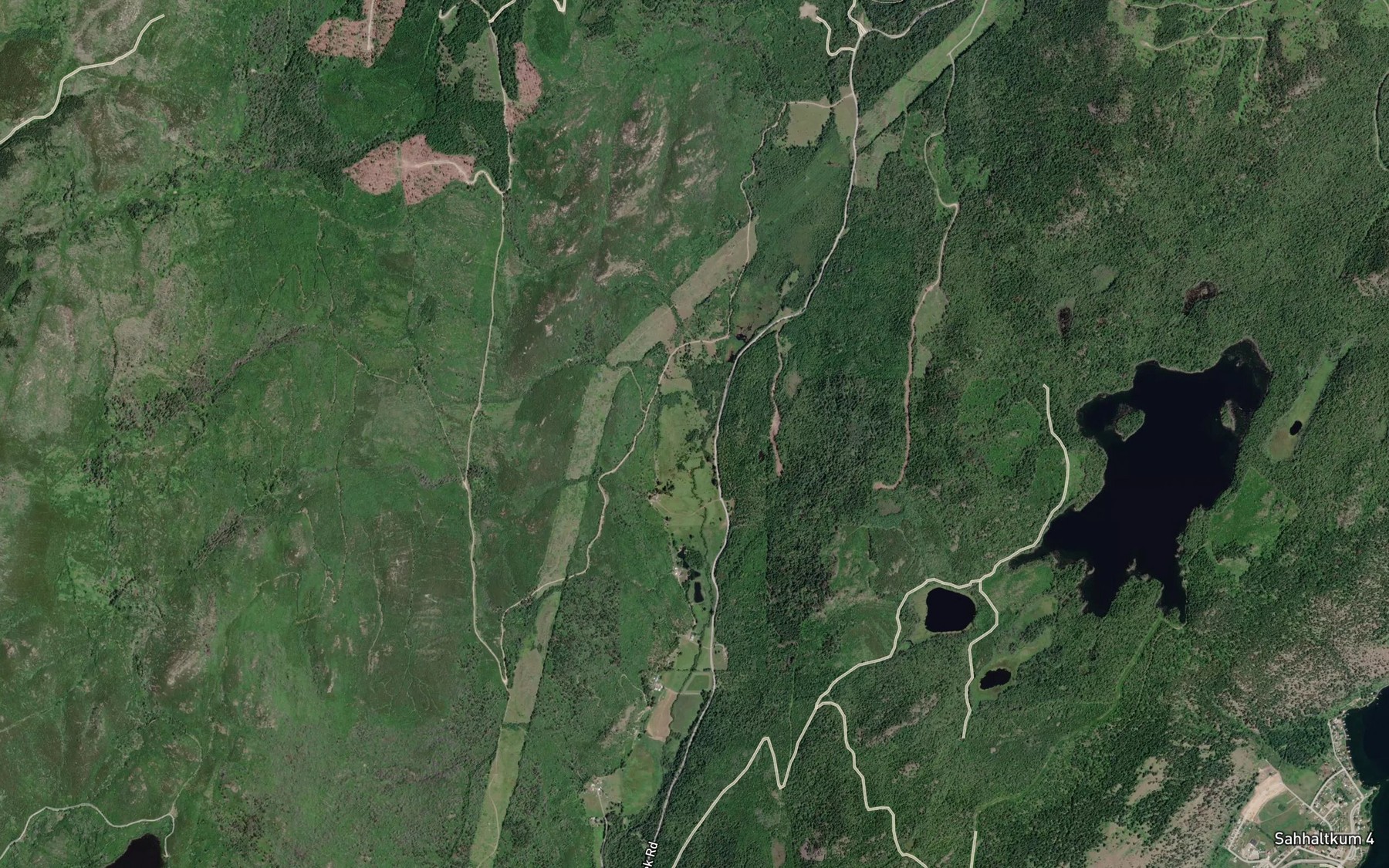 Satellite map of the Skmana Creek