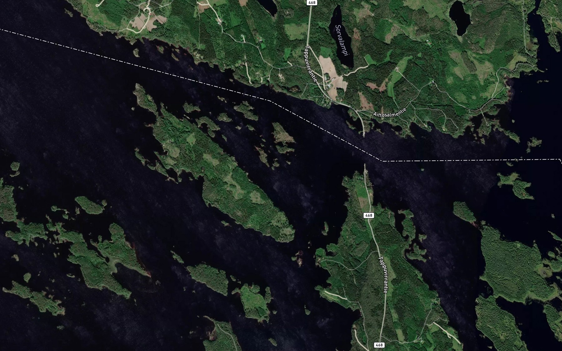 Satellite map of the Tappuvirta