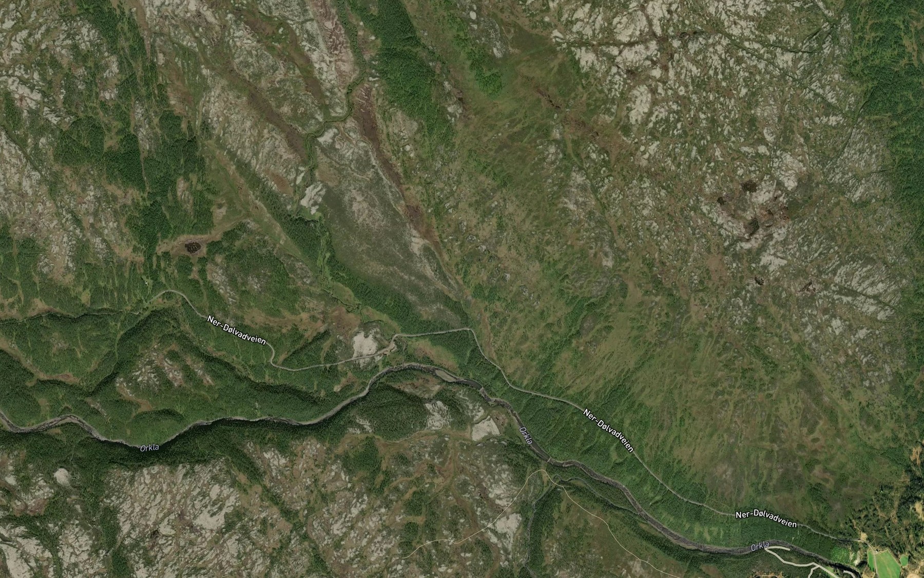 Satellite map of the Koieengbekken