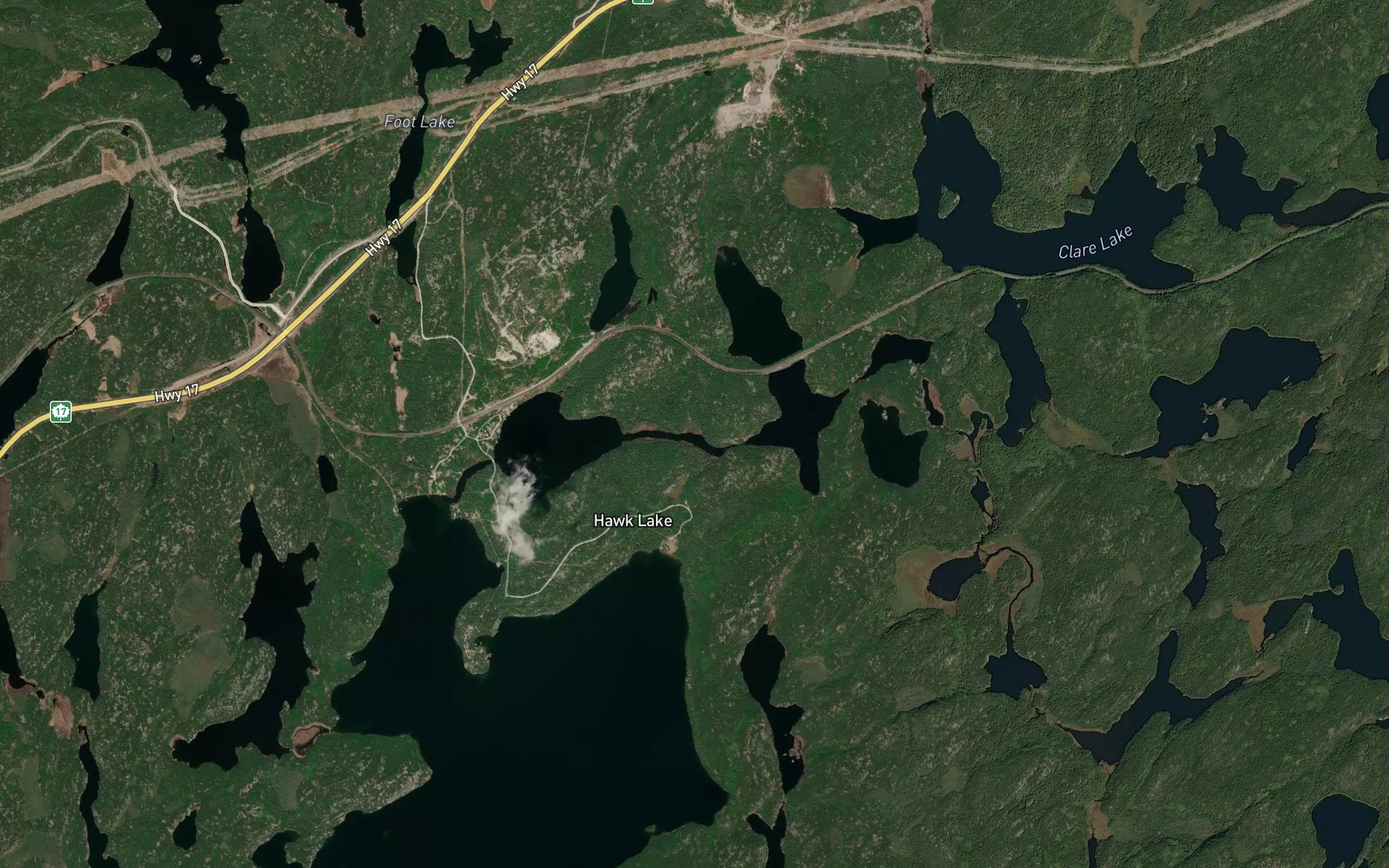 Satellite map of the Viaduct Lake