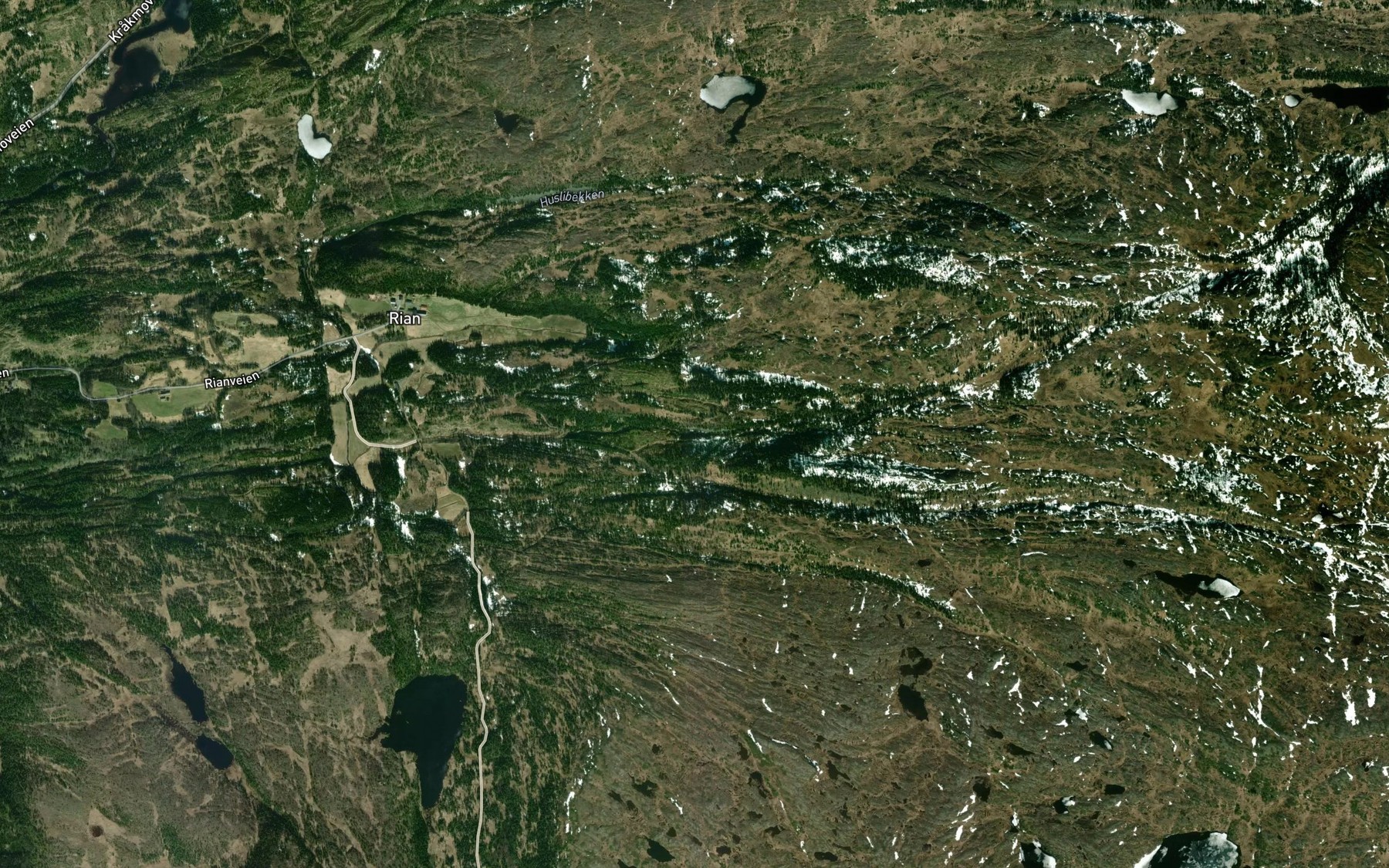 Satellite map of the Langlibekken