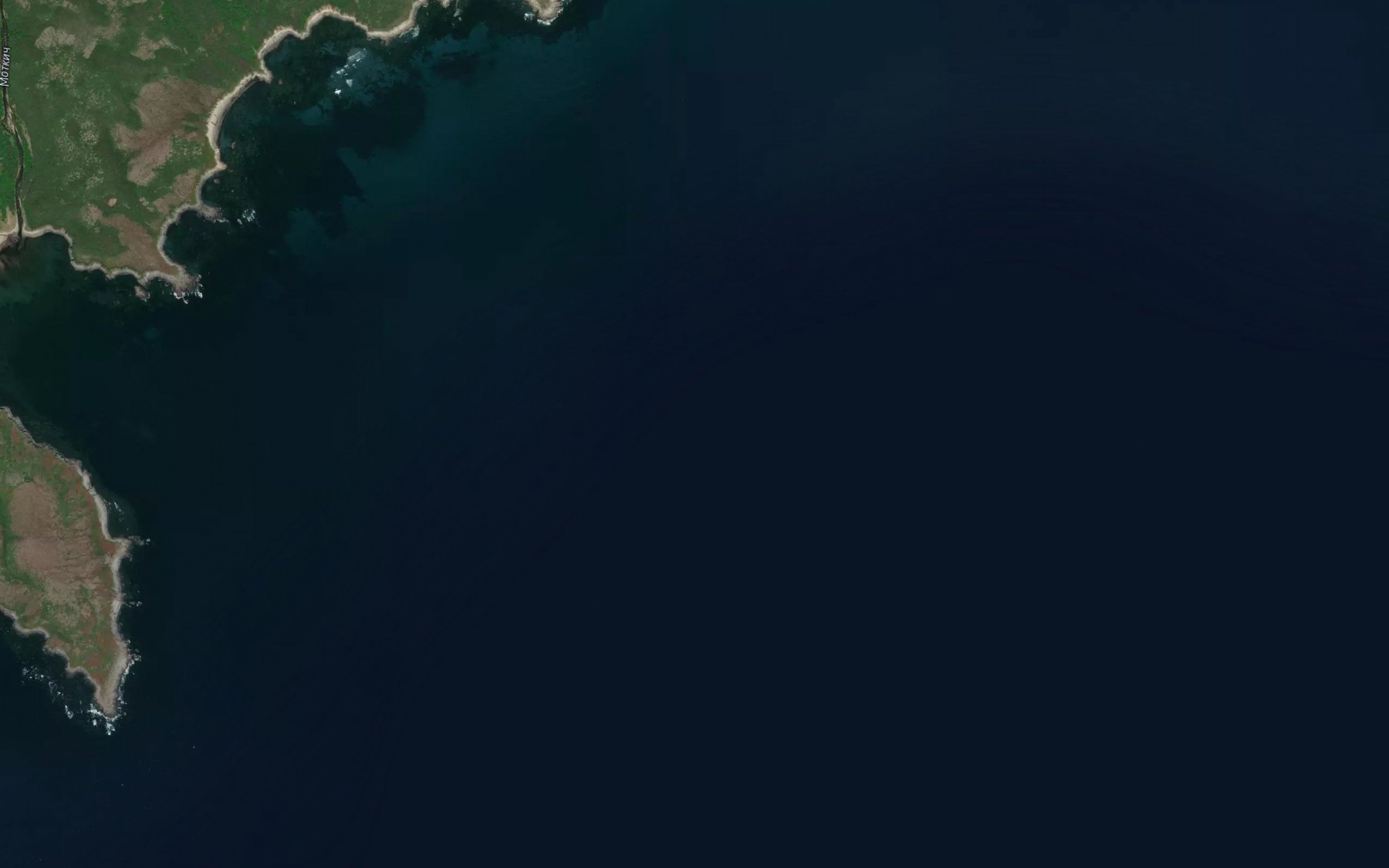 Satellite map of the Bukhta Peschanaya