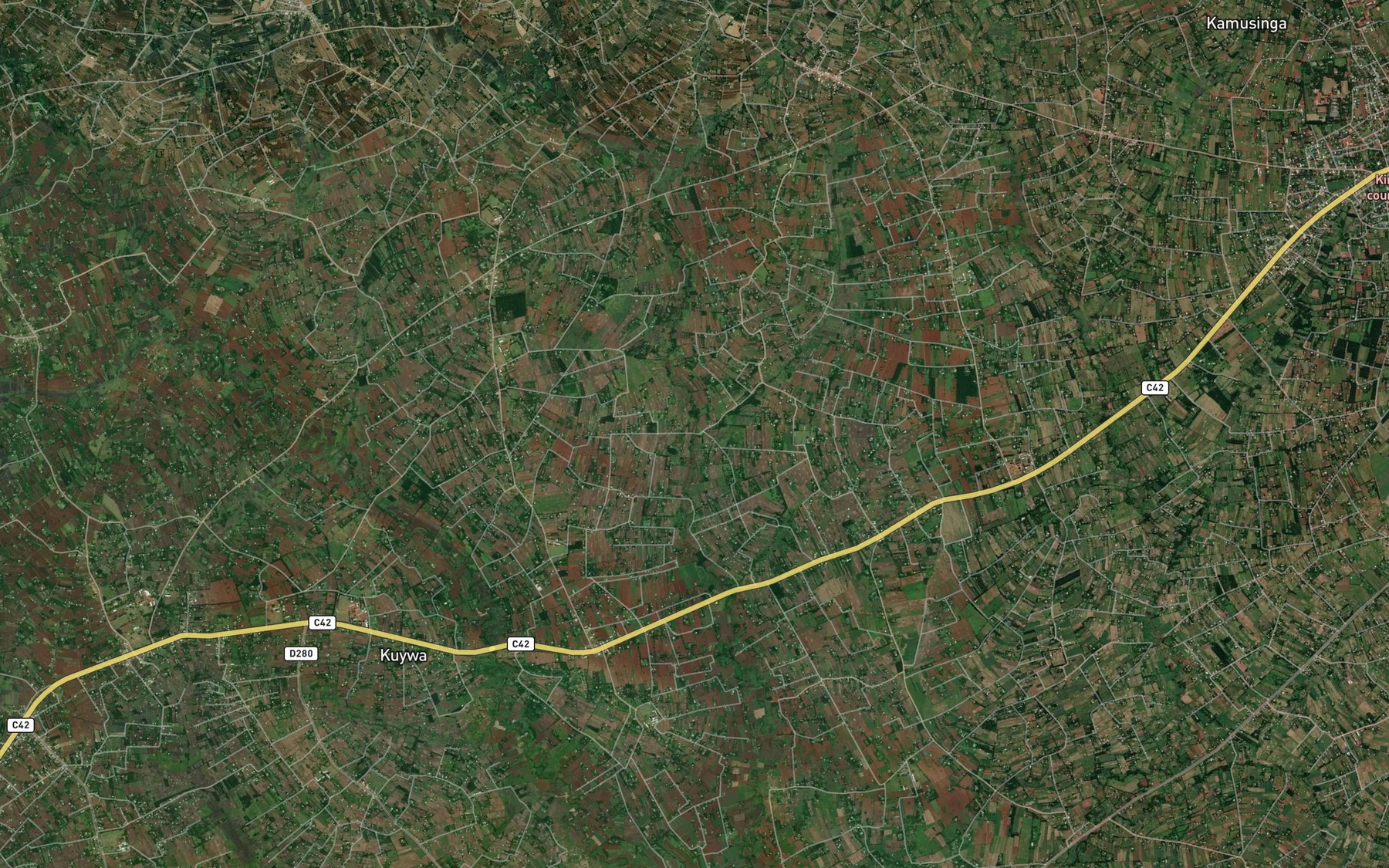 Satellite map of the Kapkateny