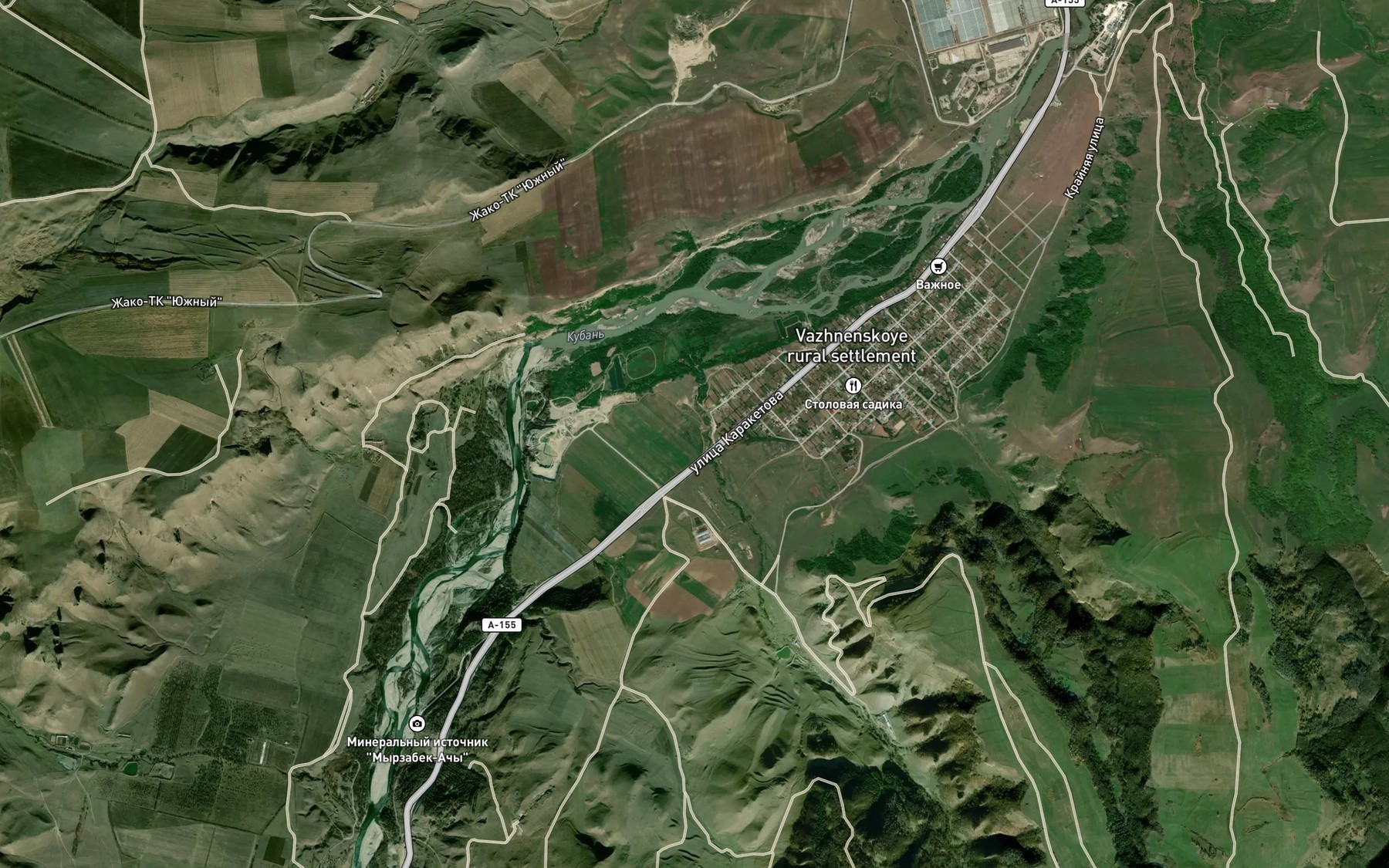 Satellite map of the Yeman-Su