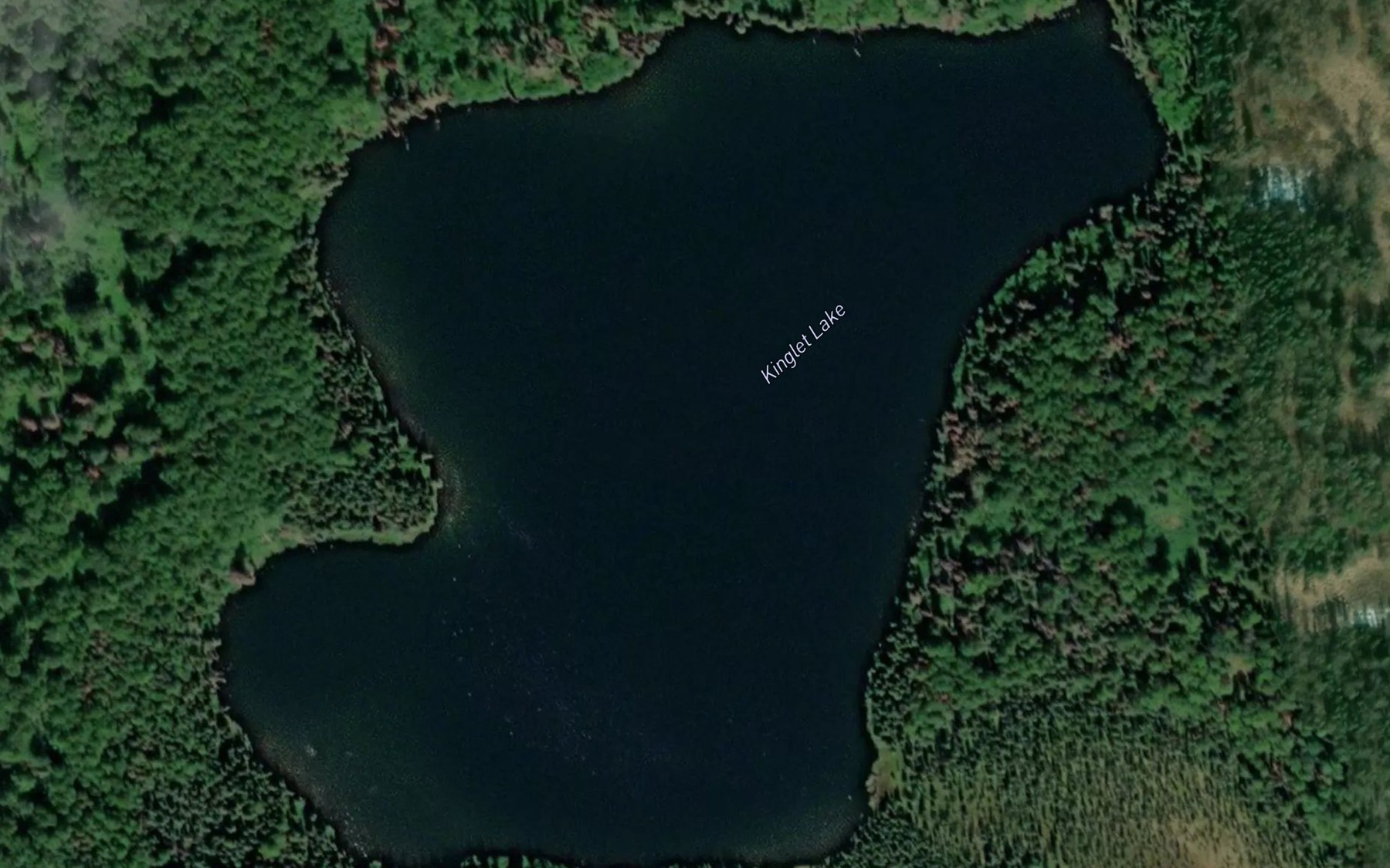 Satellite map of the Pot Lake