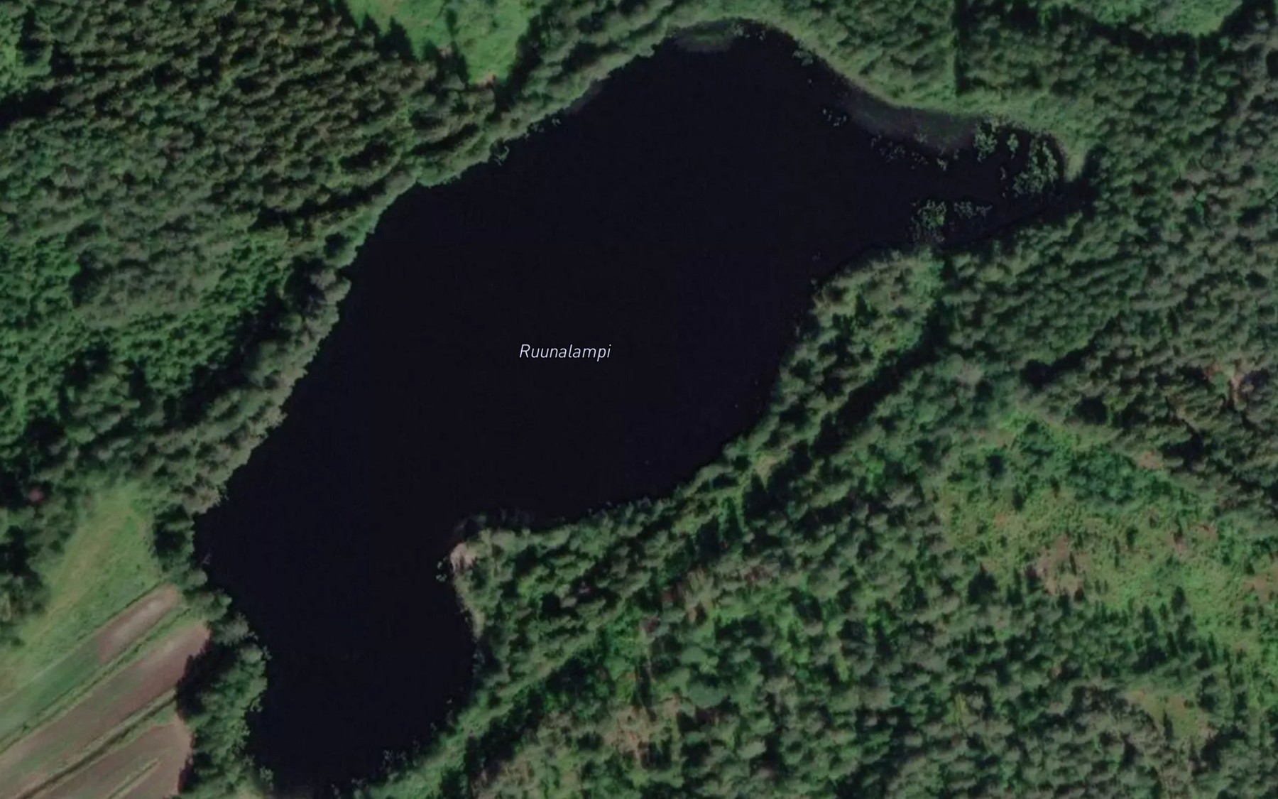 Satellite map of the Ruunalampi
