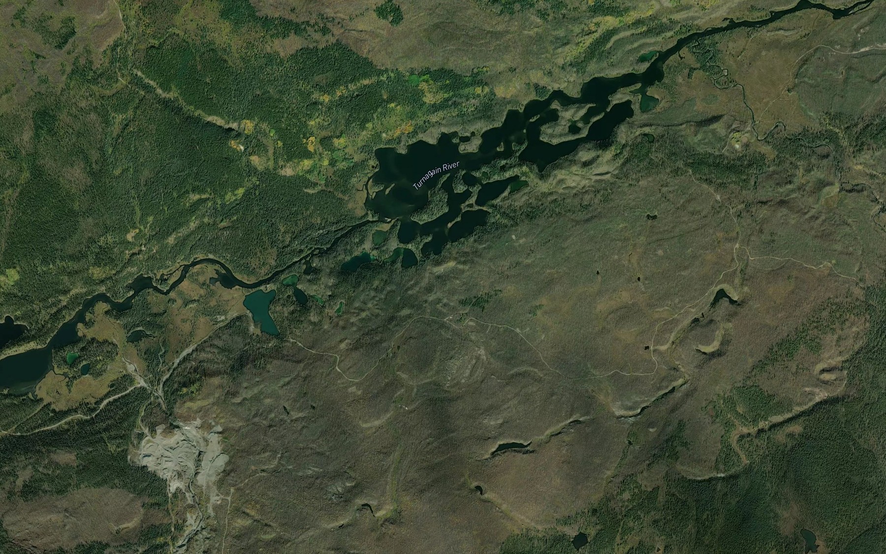 Satellite map of the Bobner Creek