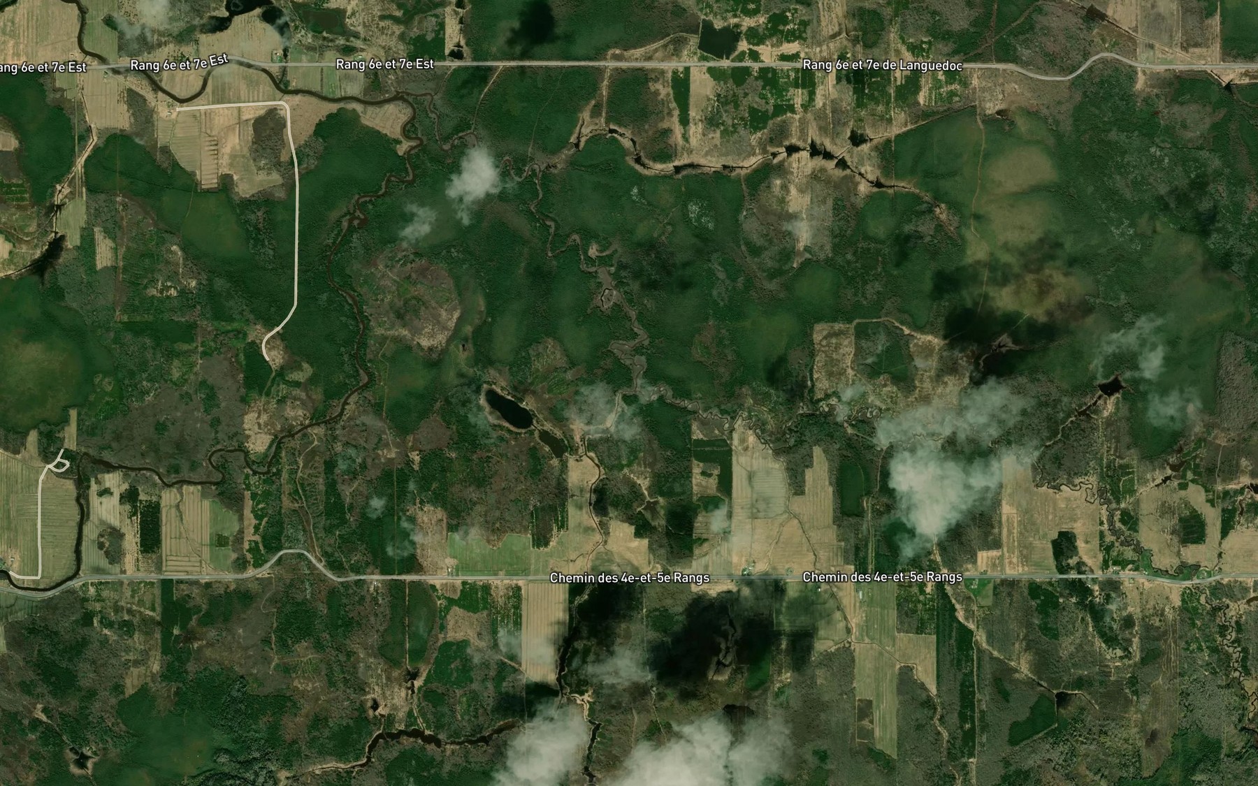 Satellite map of the Cours d'eau Gingras