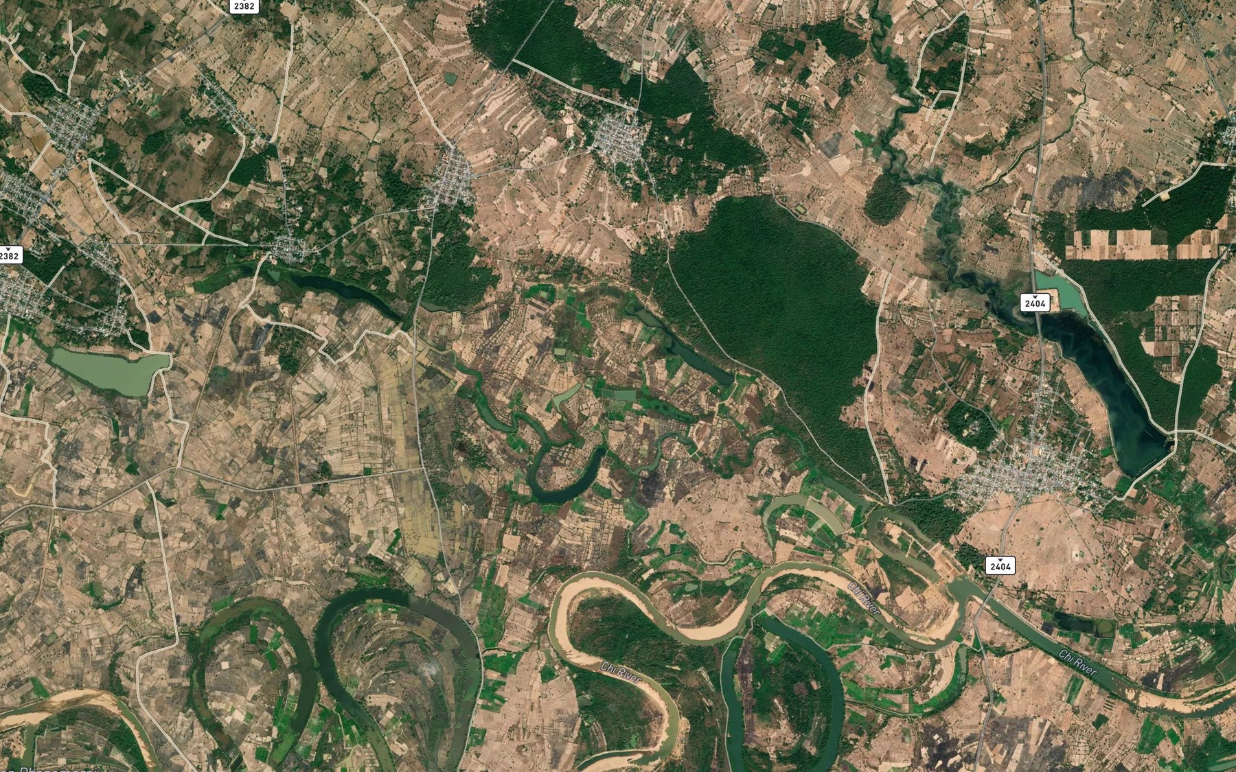 Satellite map of the Kut Phue Nuea