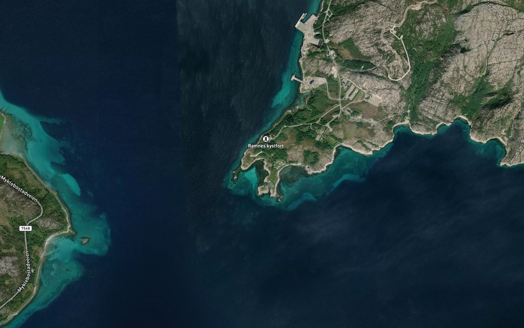 Satellite map of the Kortevika