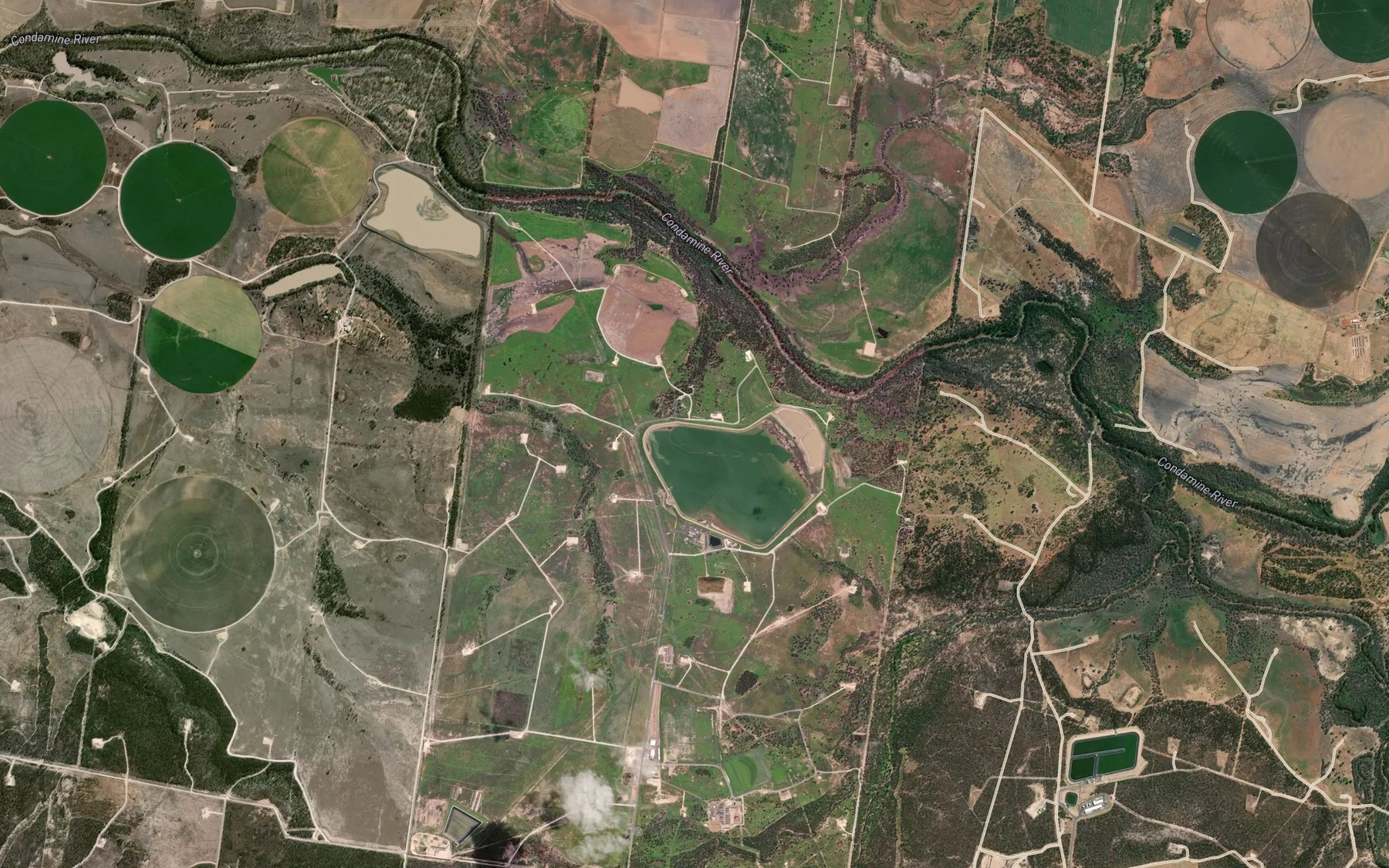 Satellite map of the Bogrambilla Creek