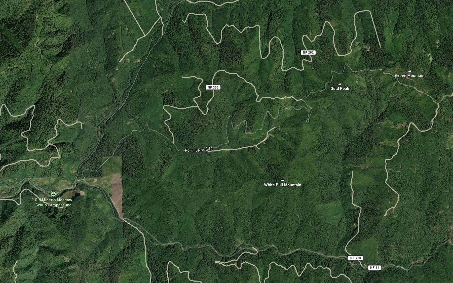 Satellite map of the Edison Creek