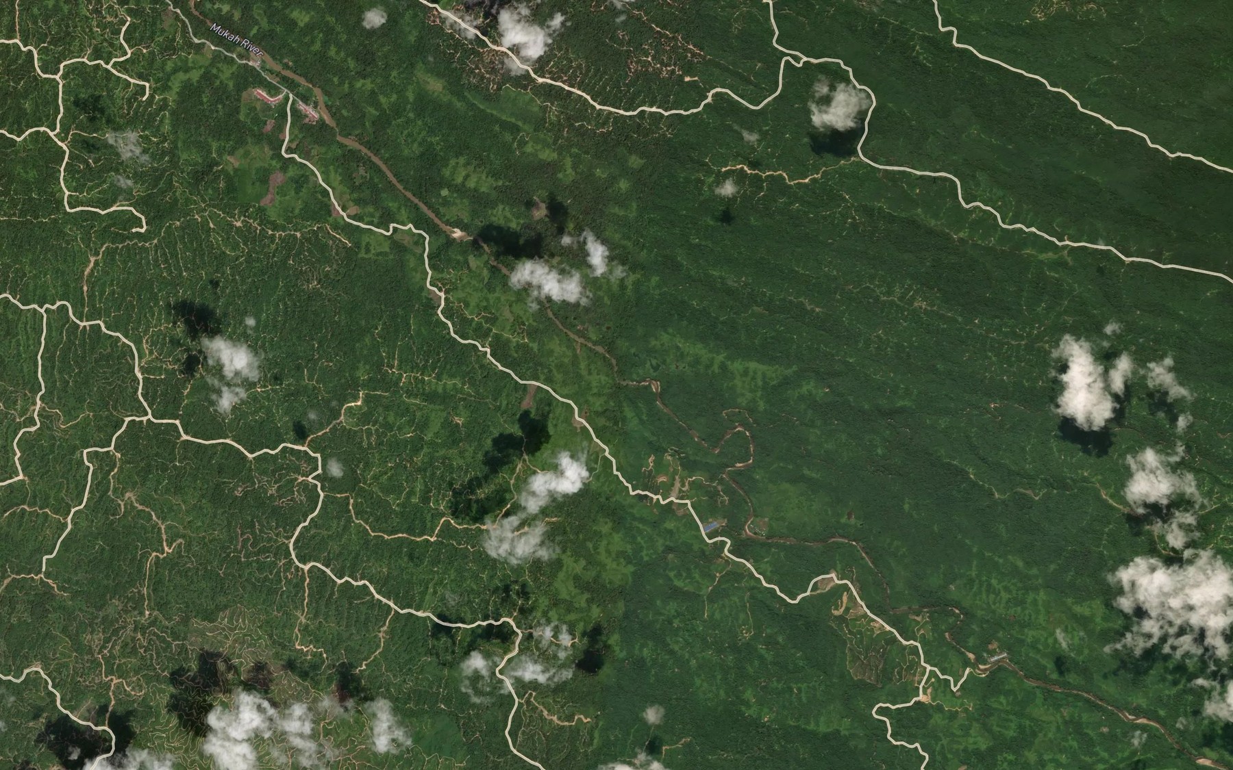 Satellite map of the Sungai Banan