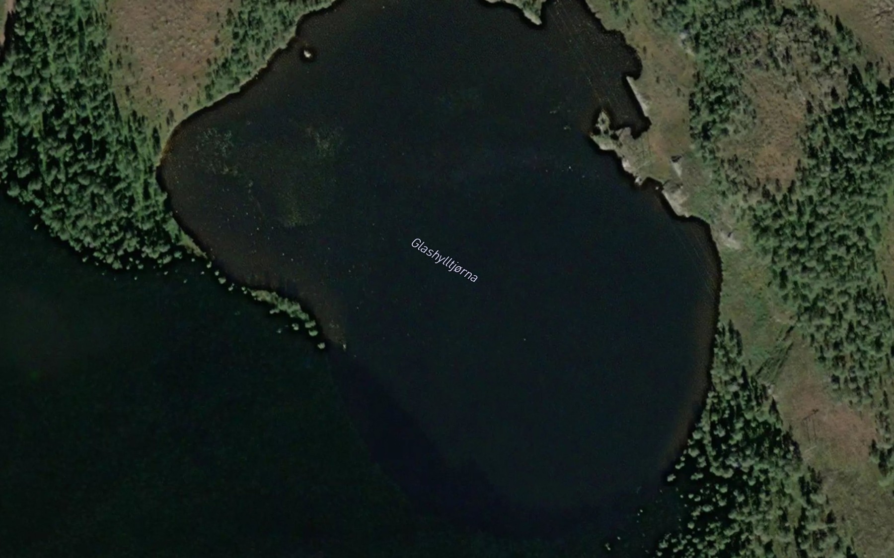 Satellite map of the Glashylltjorna