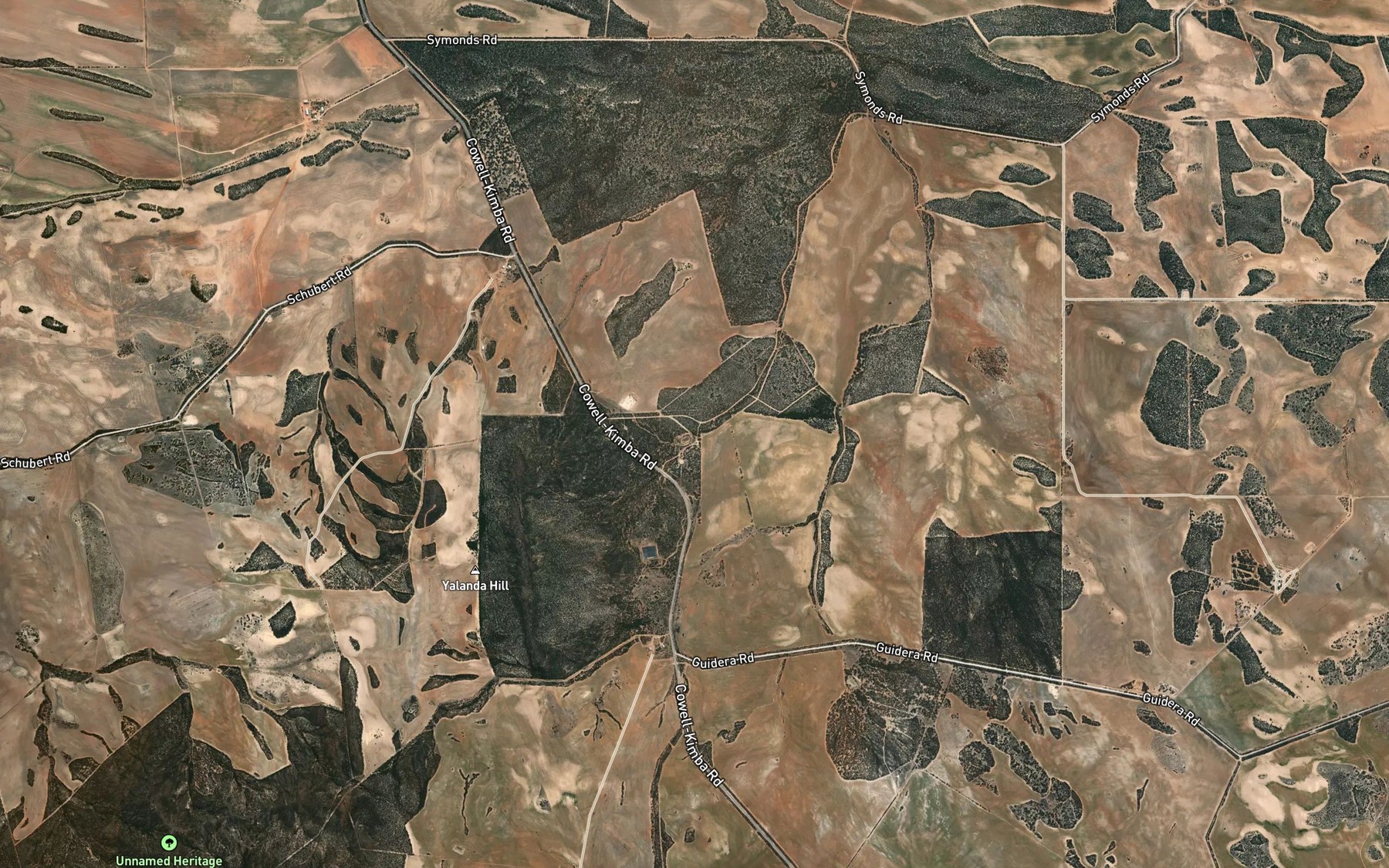 Satellite map of the Yalanda Reservoir