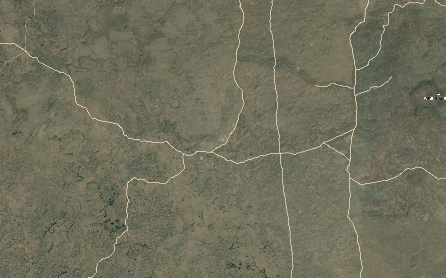 Satellite map of the West Wildhorse Lake