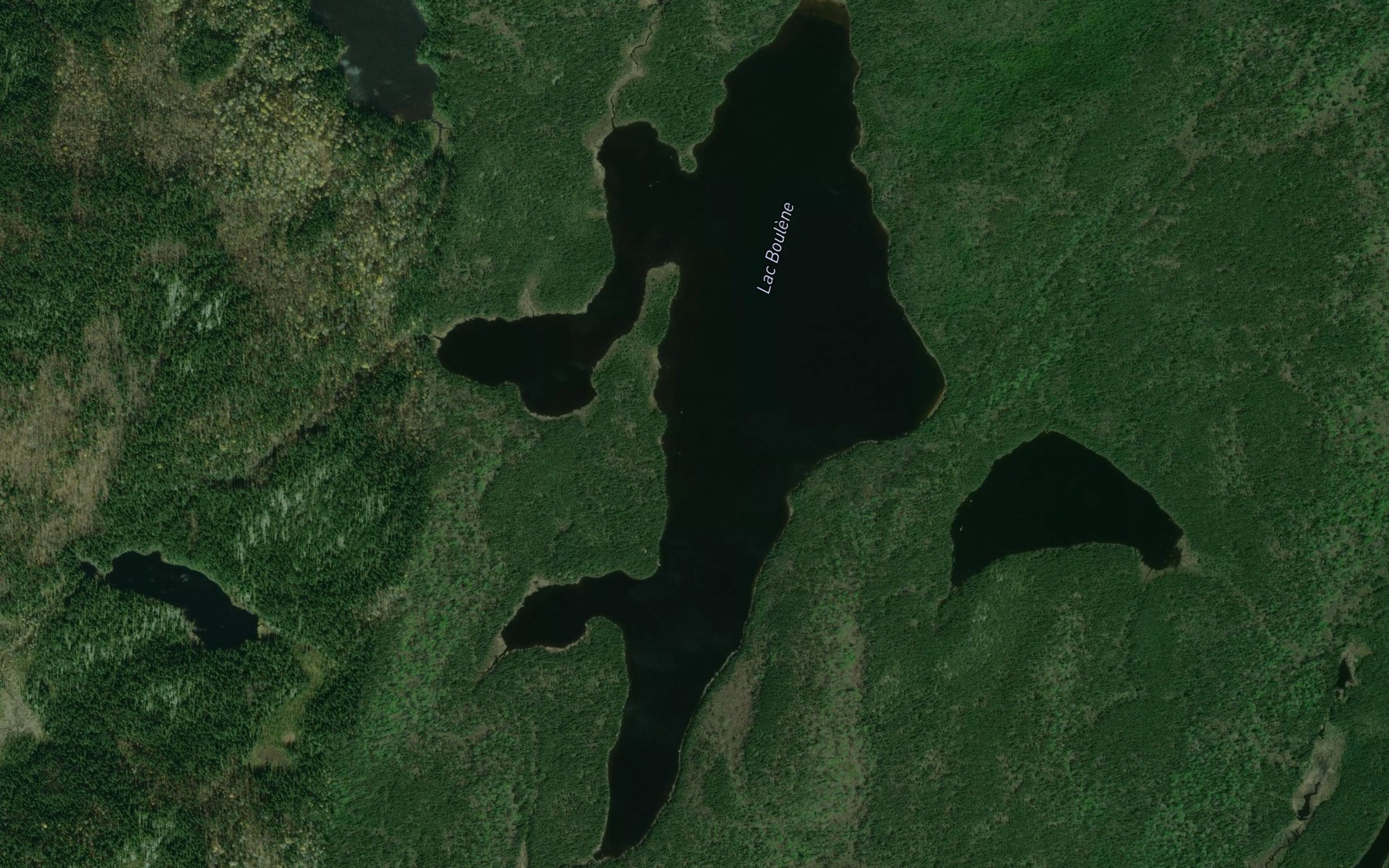 Satellite map of the Lac Boulene