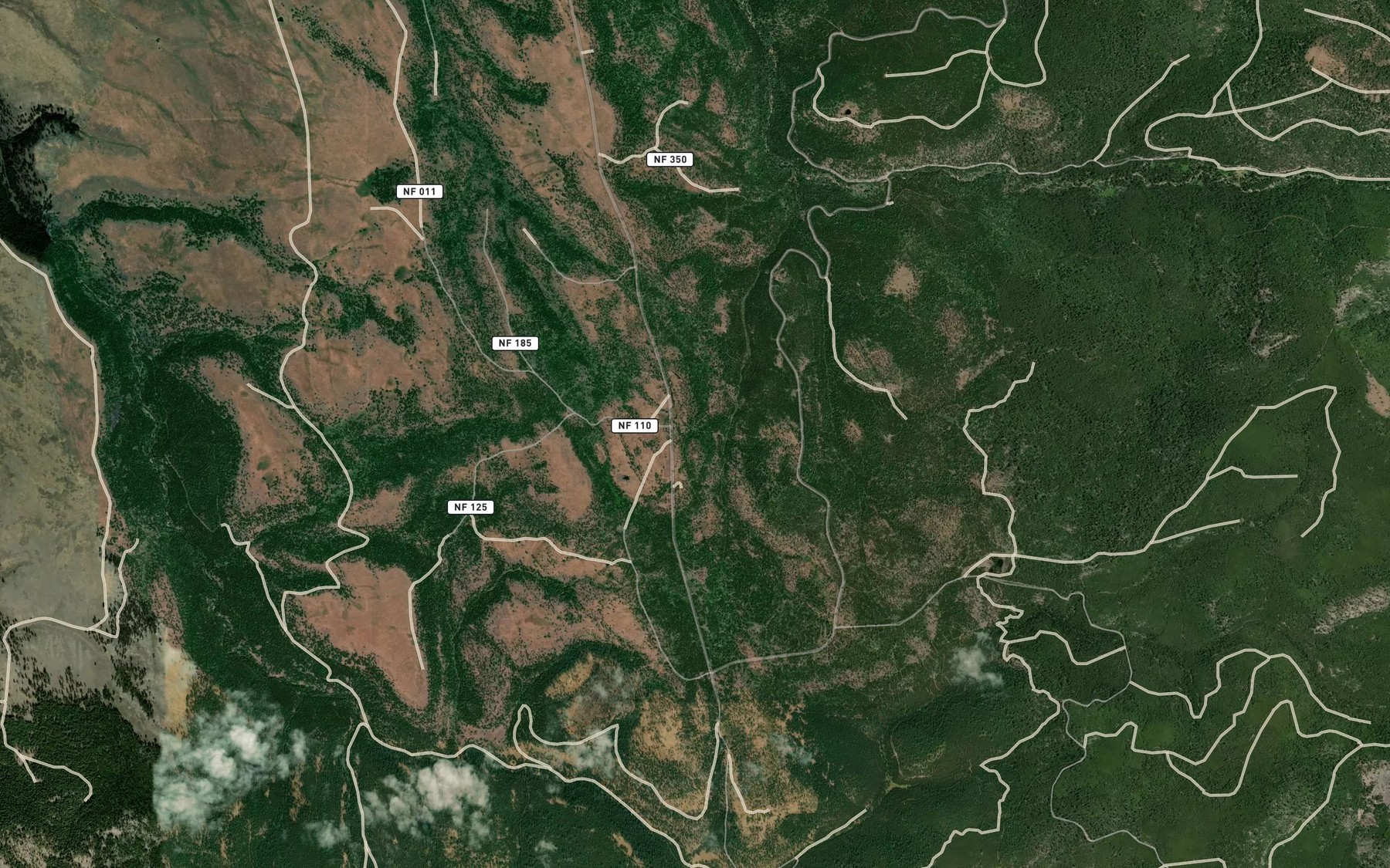 Satellite map of the Hunter Spring