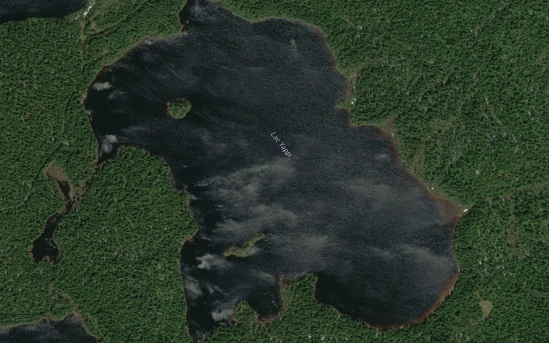 Satellite map of the Lac Yappi