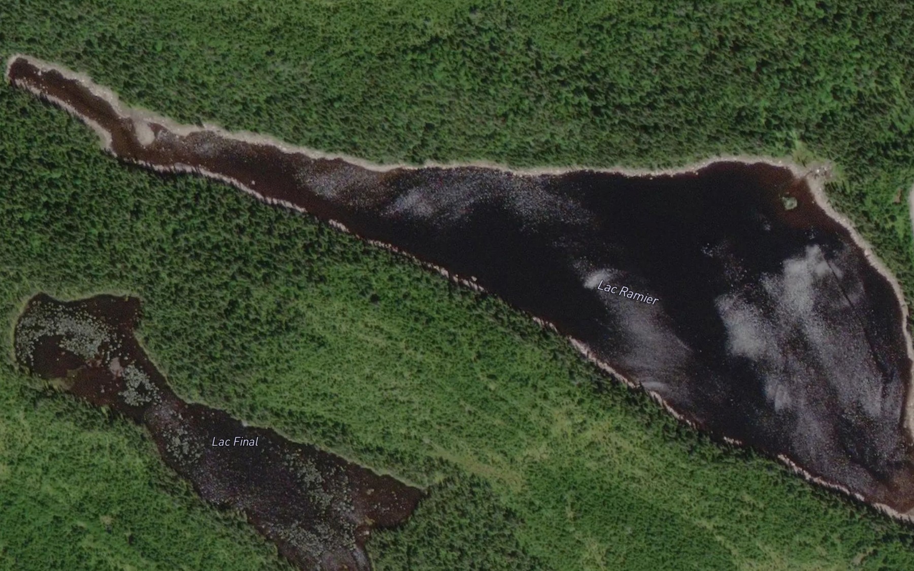 Satellite map of the Lac Ramier