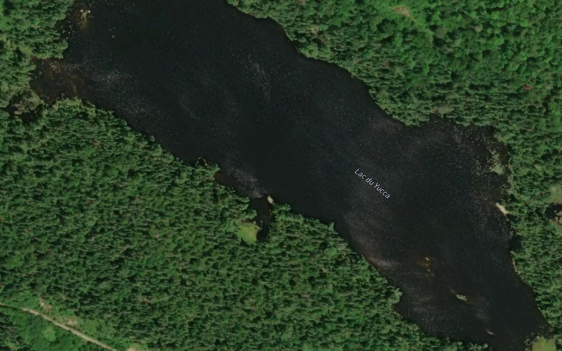 Satellite map of the Lac du Yucca