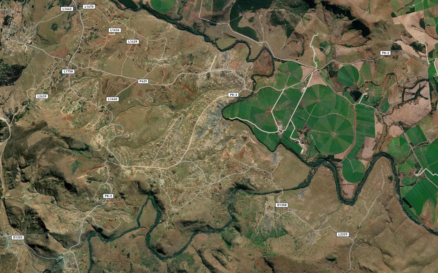 Satellite map of the Lufudo