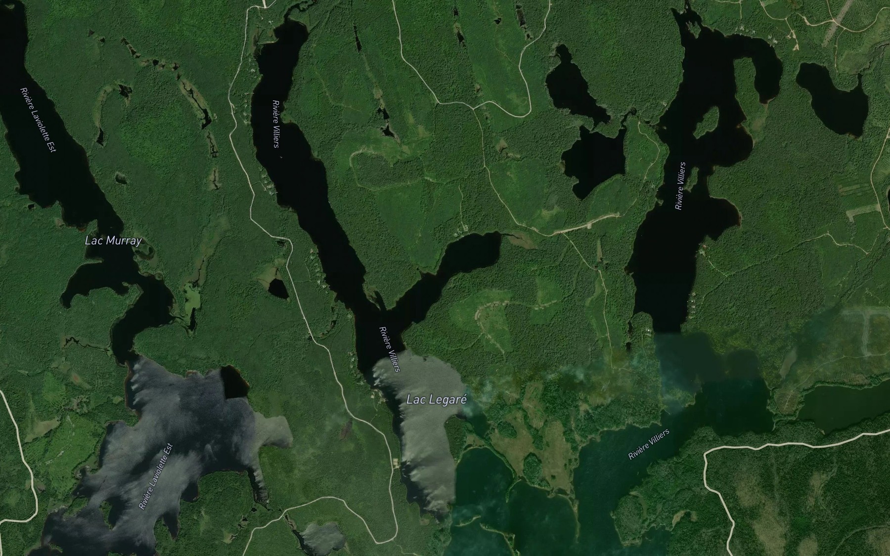 Satellite map of the Baie a Peloquin