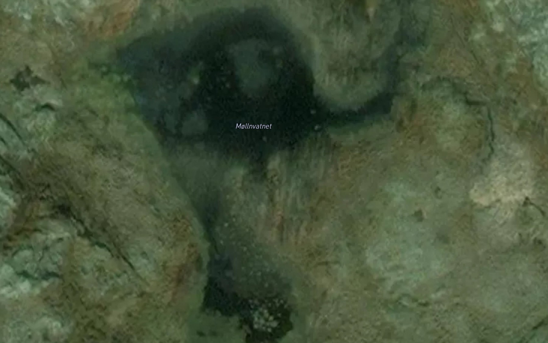 Satellite map of the Mollnvatnet