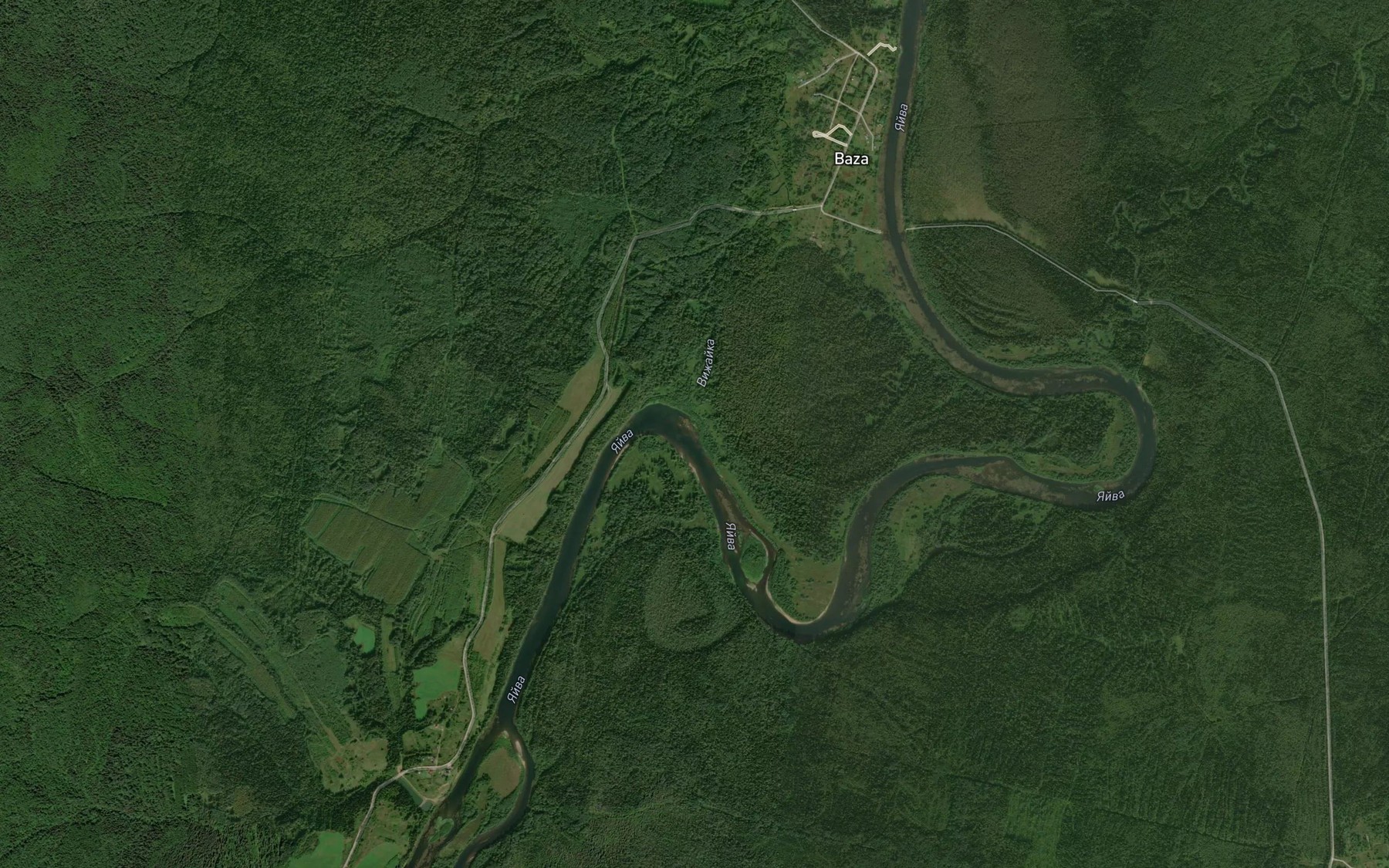 Satellite map of the Vizhayka