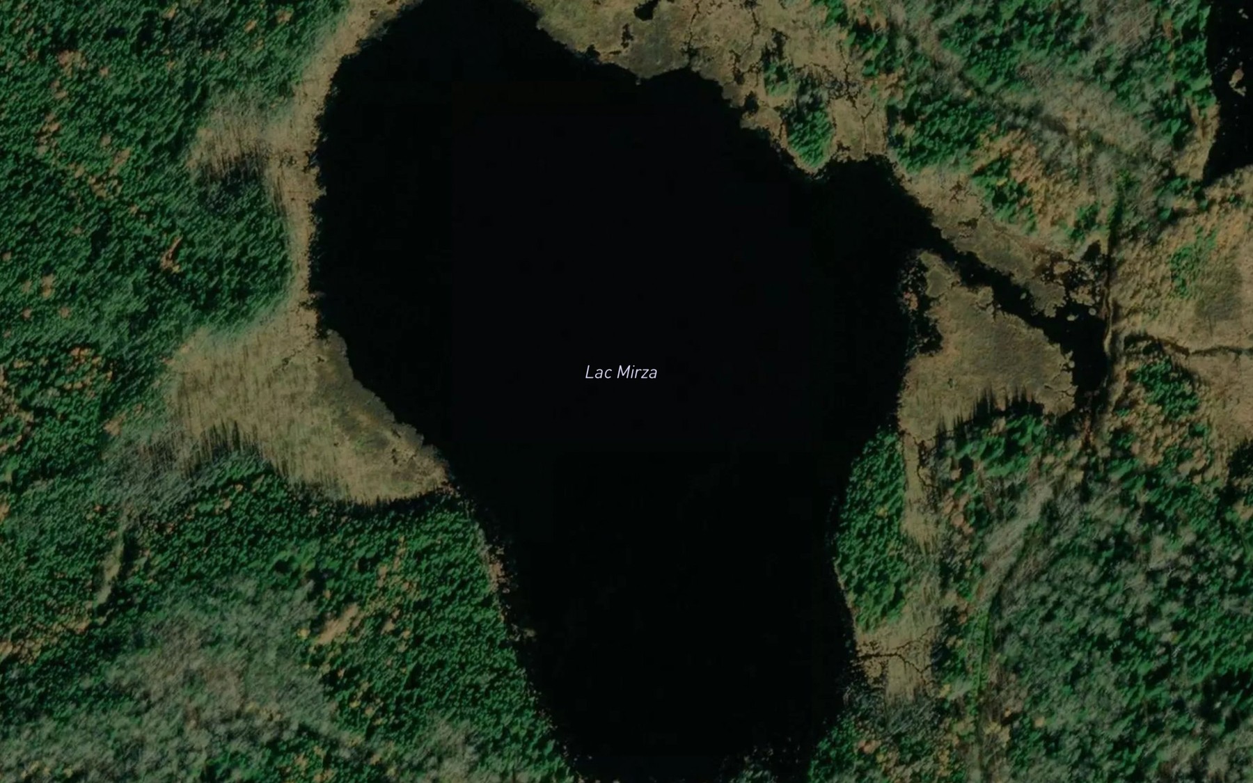 Satellite map of the Lac Mirza
