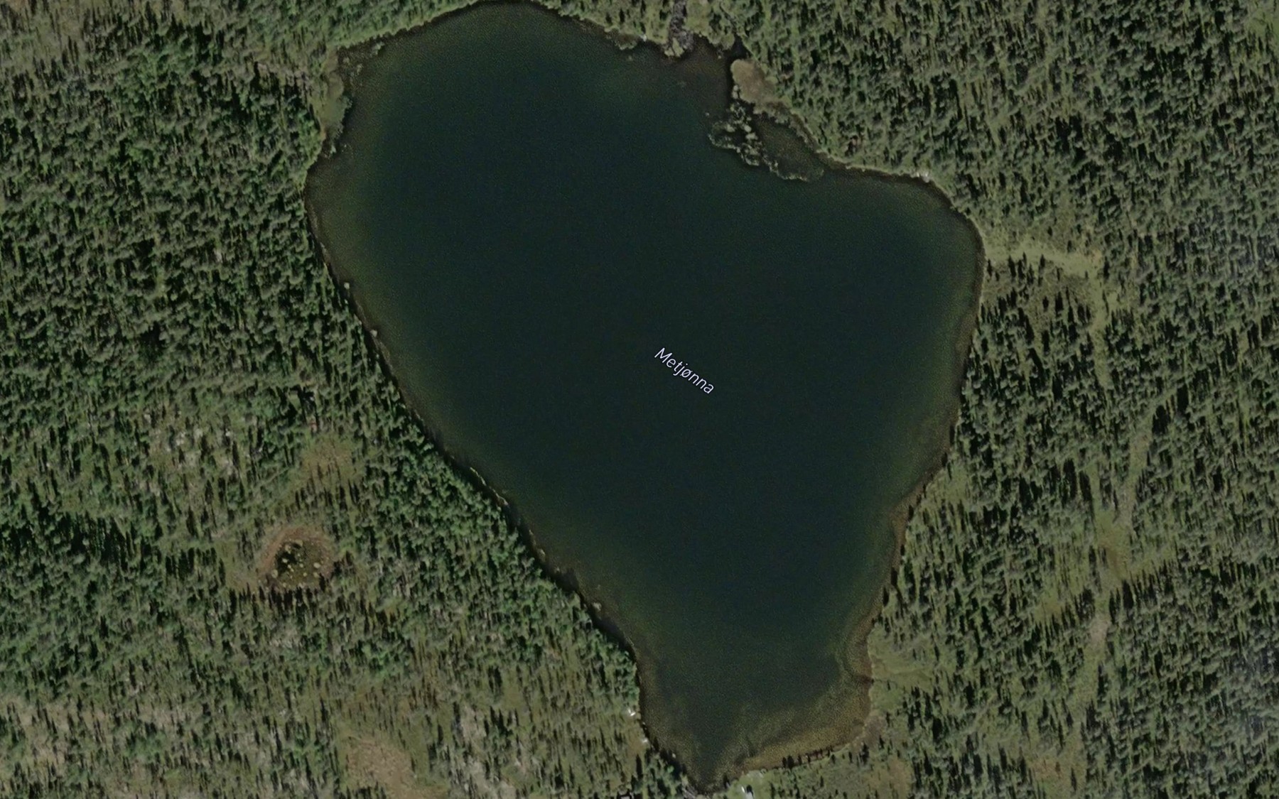 Satellite map of the Leinetjornin,midtre