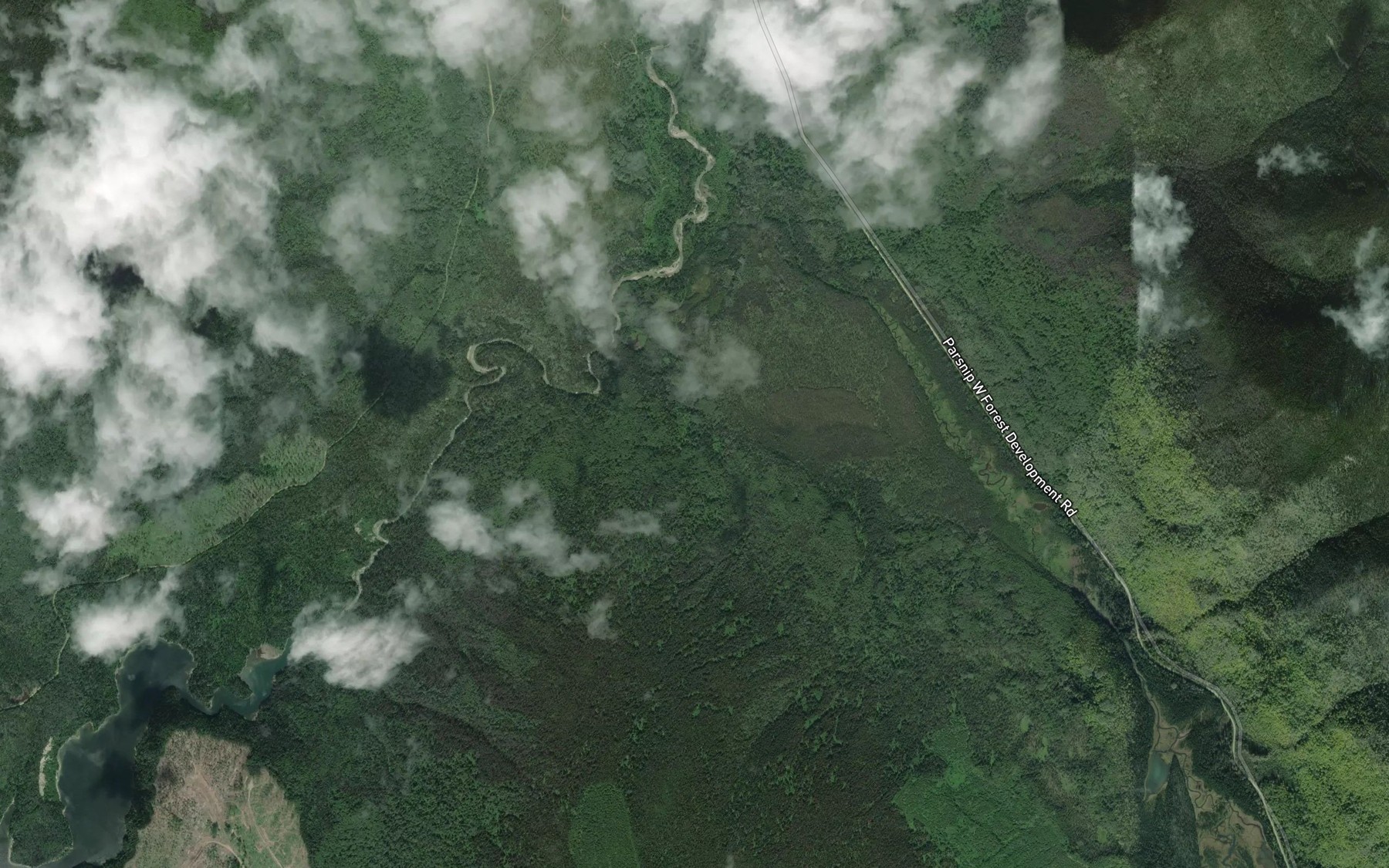 Satellite map of the Yahwa Creek