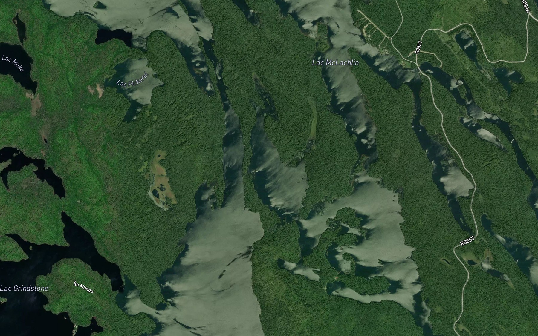 Satellite map of the Baie Ferguson
