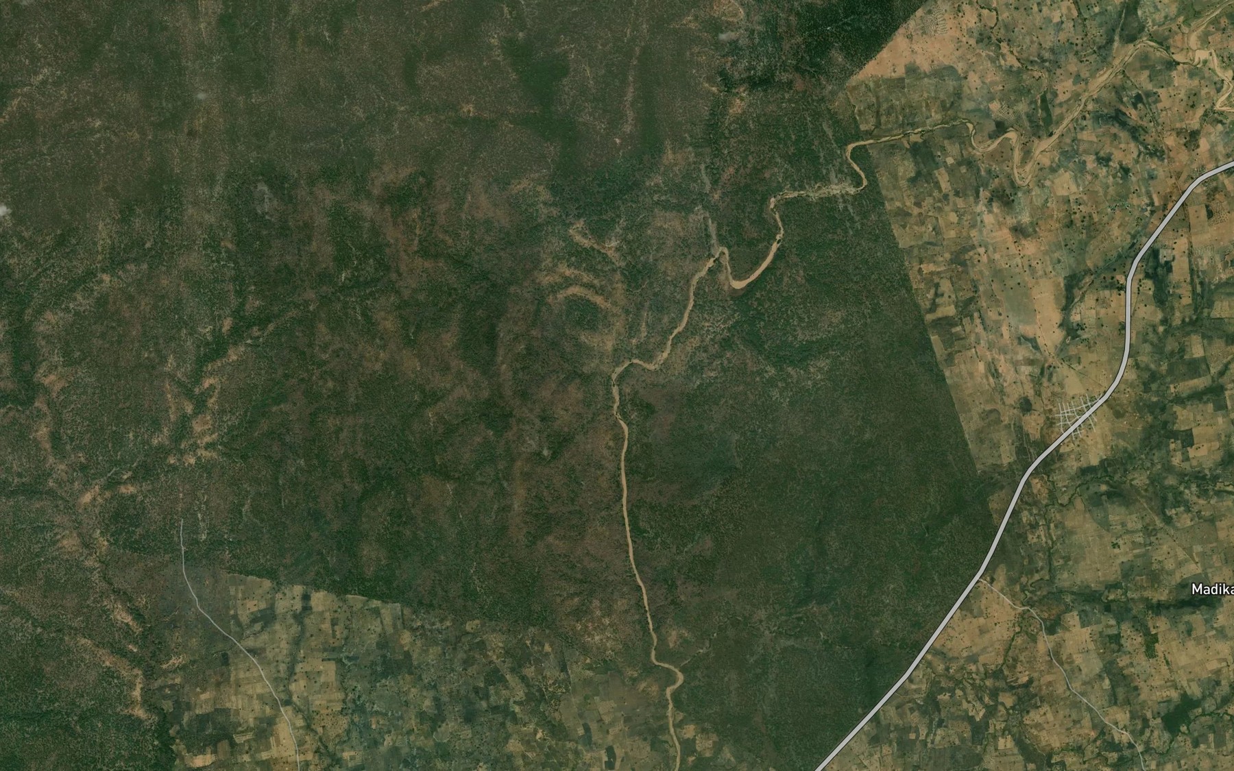 Satellite map of the River Loko