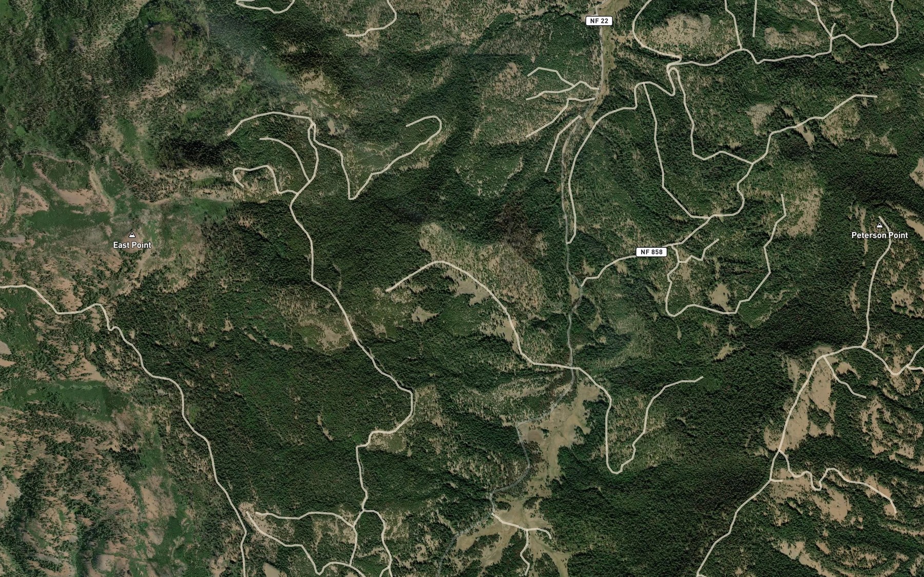 Satellite map of the Hoffman Spring