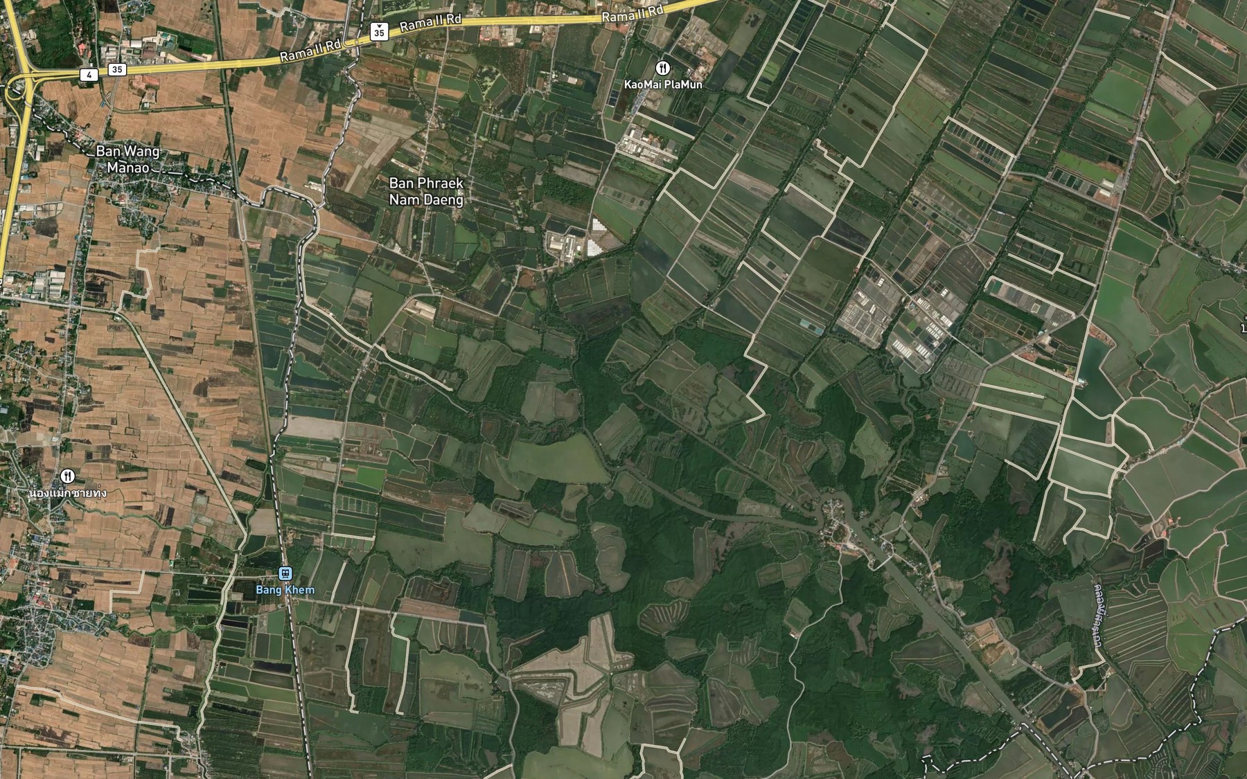 Satellite map of the Khlong Khut Sombun