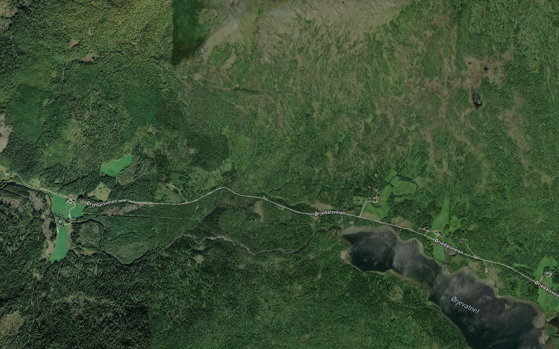 Satellite map of the Kotbakkbekken