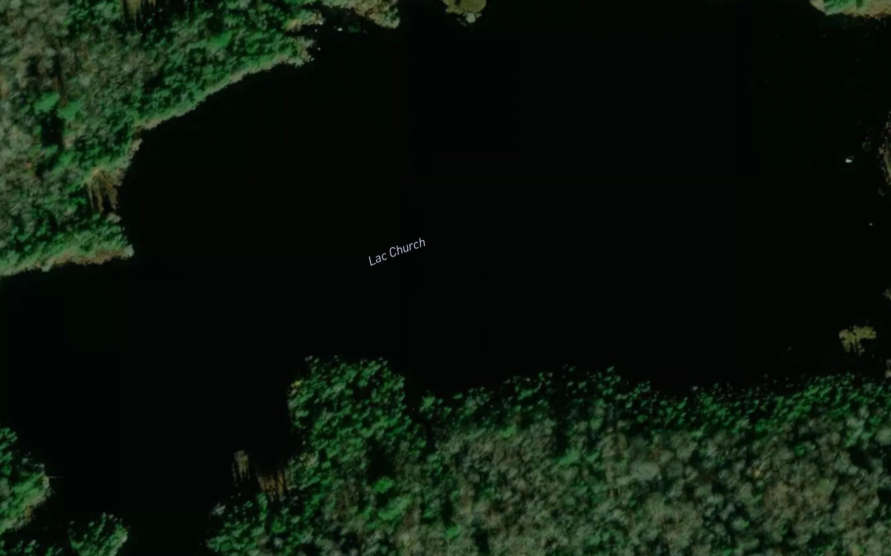 Satellite map of the Lac Church