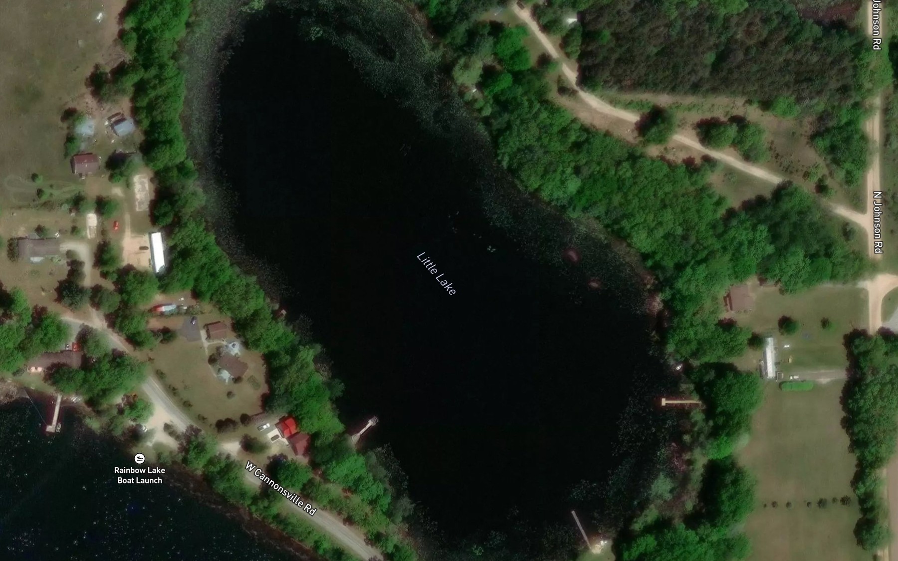 Satellite map of the Little Lake