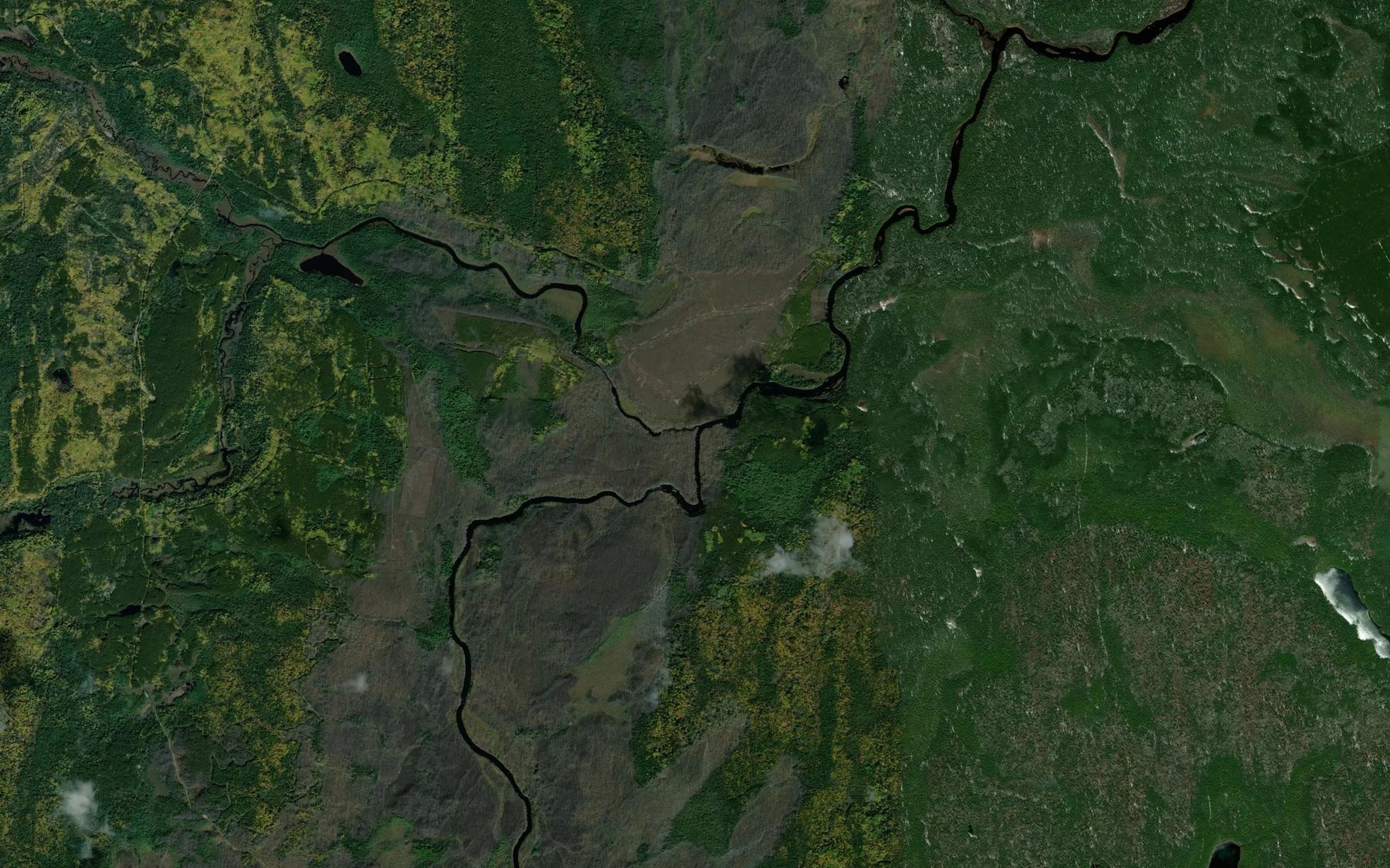Satellite map of the Lostdog Creek